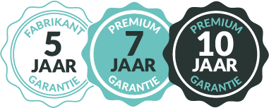 5, 7 en 10 jaar garantie