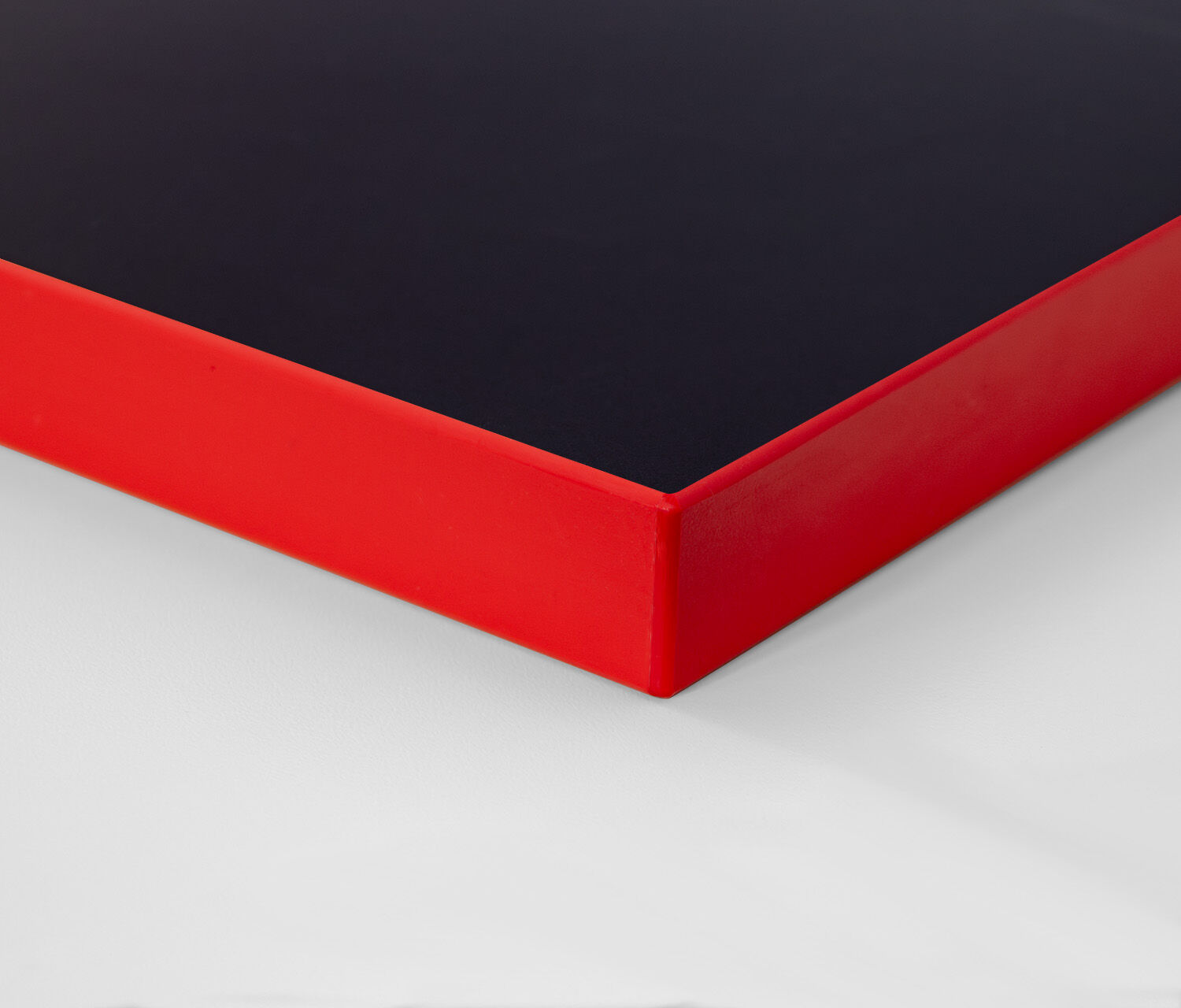 Gaming Tafelblad Rechthoek, Zwart, Klassiek, 1400 x 800 x 19 mm, Rand Fire Red