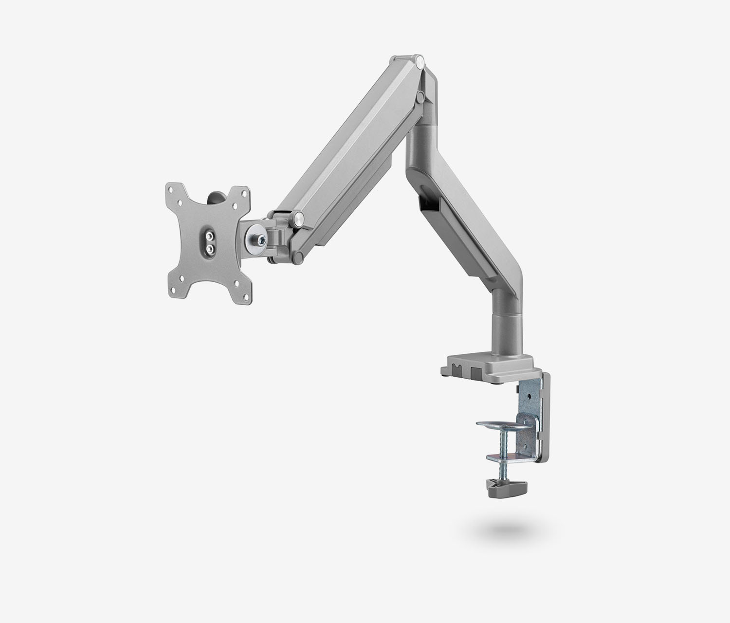 Enkele gasveer monitorarm - zwart