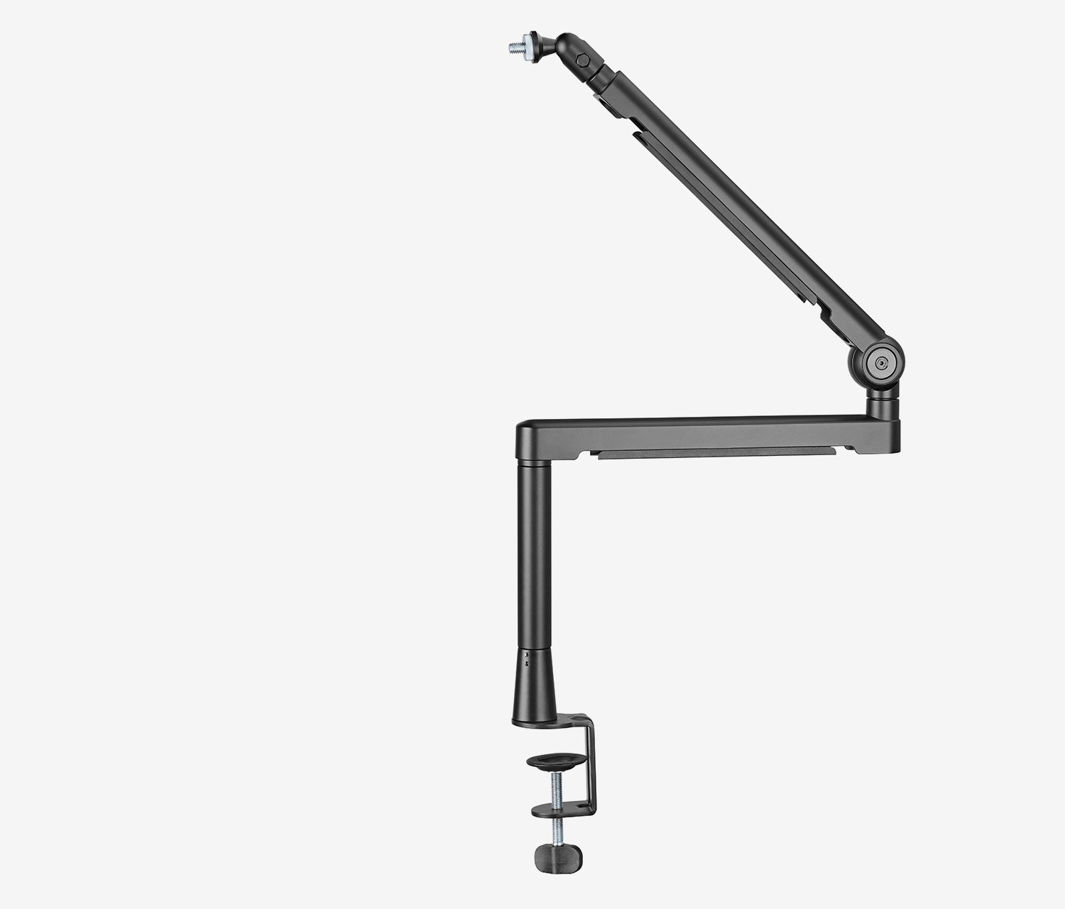 Microfoon/webcam-arm met 3 scharnieren