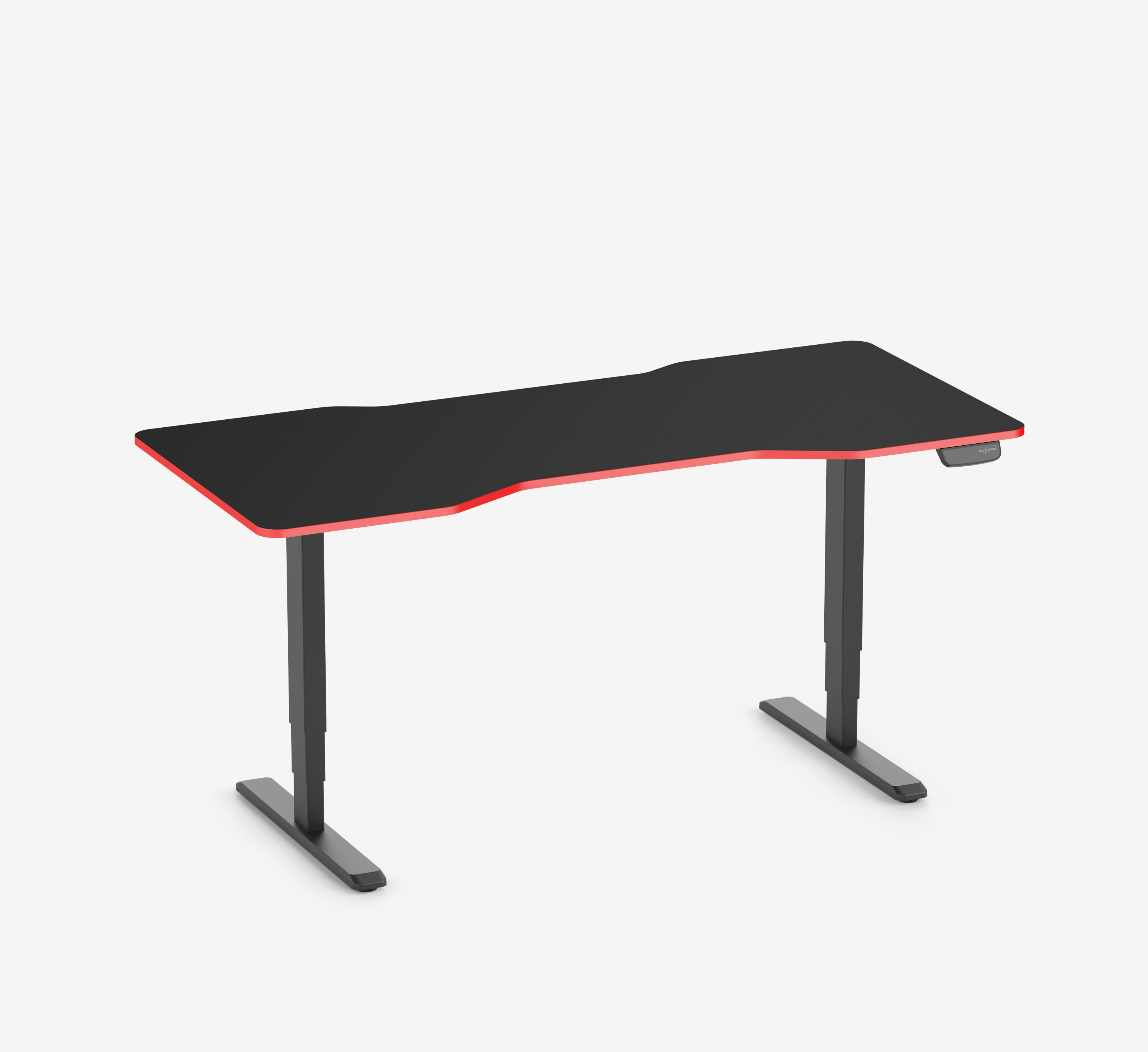 Primus Gaming bureau Cockpit, Zwart Klassiek Fire Red 180x80