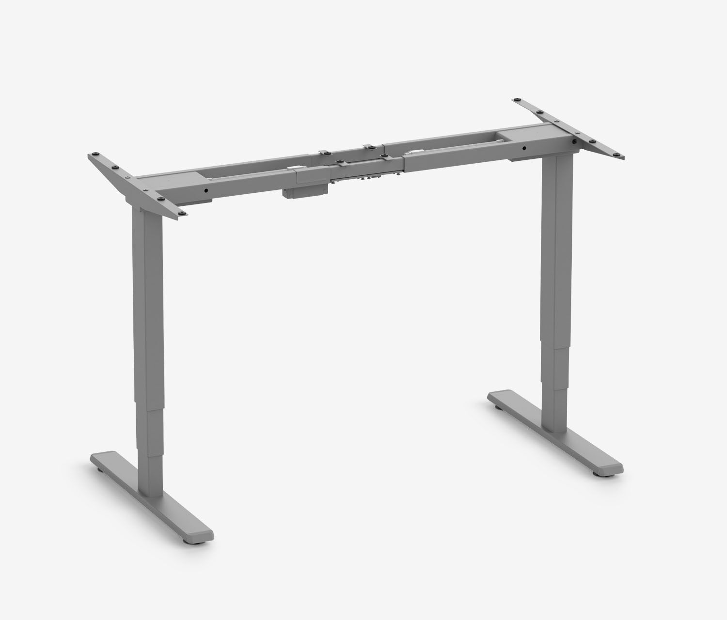 FOKUS Bureau + Stekkerdooshouder + Kabelslang Grijs Beuken 120x70