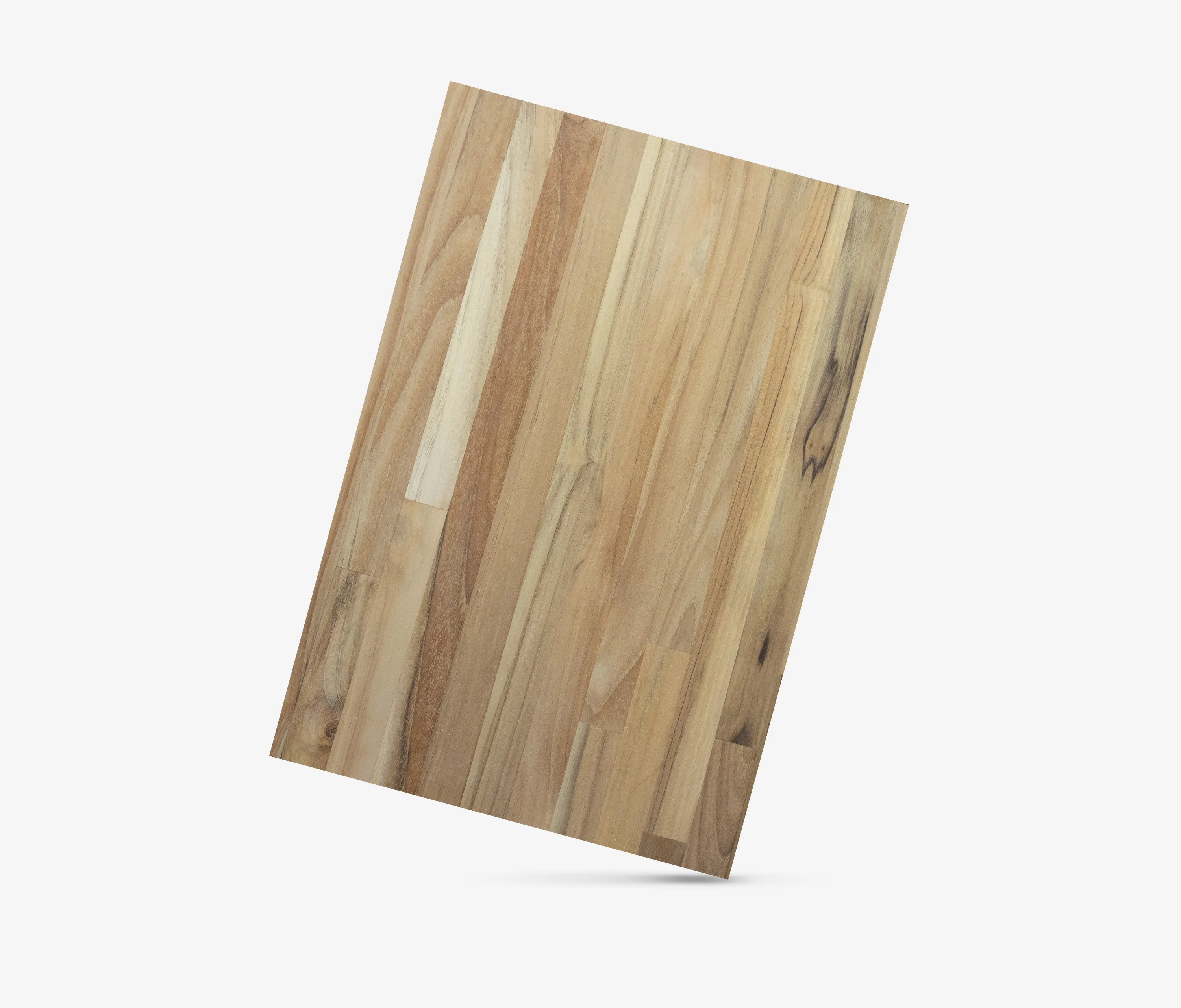 Teak paneel met korte latten