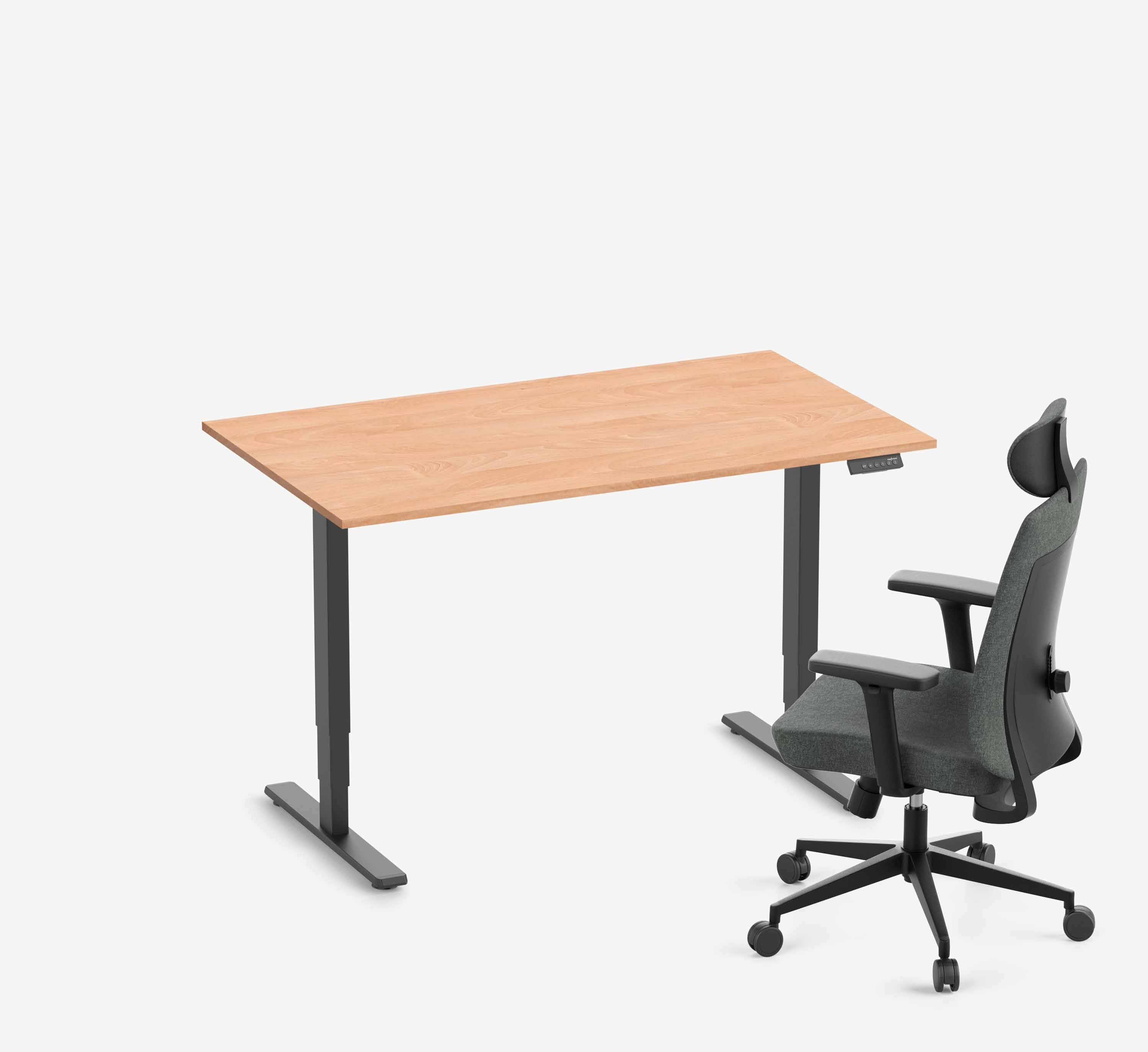 FOKUS + Stoel Zwart Beuken Normaal 1400 x 80 x 19 mm