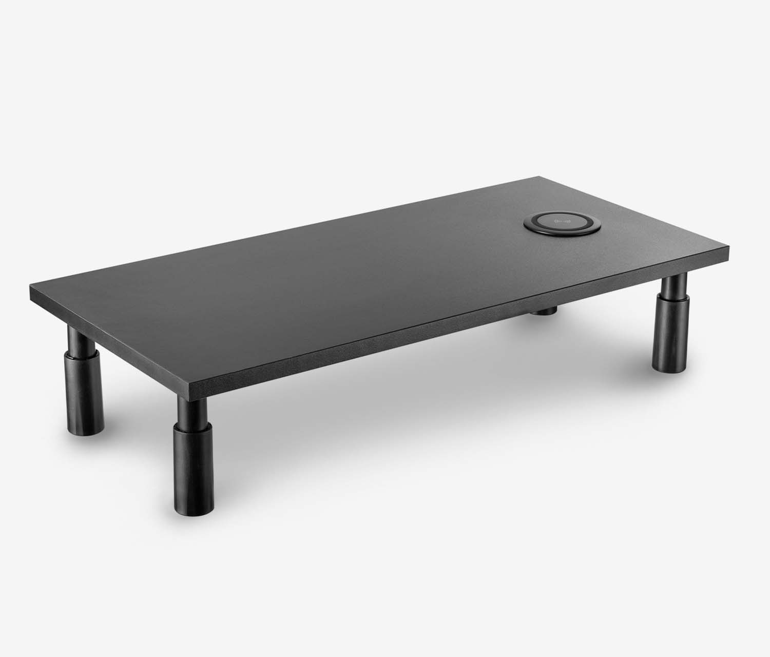 Monitorverhoger met geïntegreerde Qi-oplader