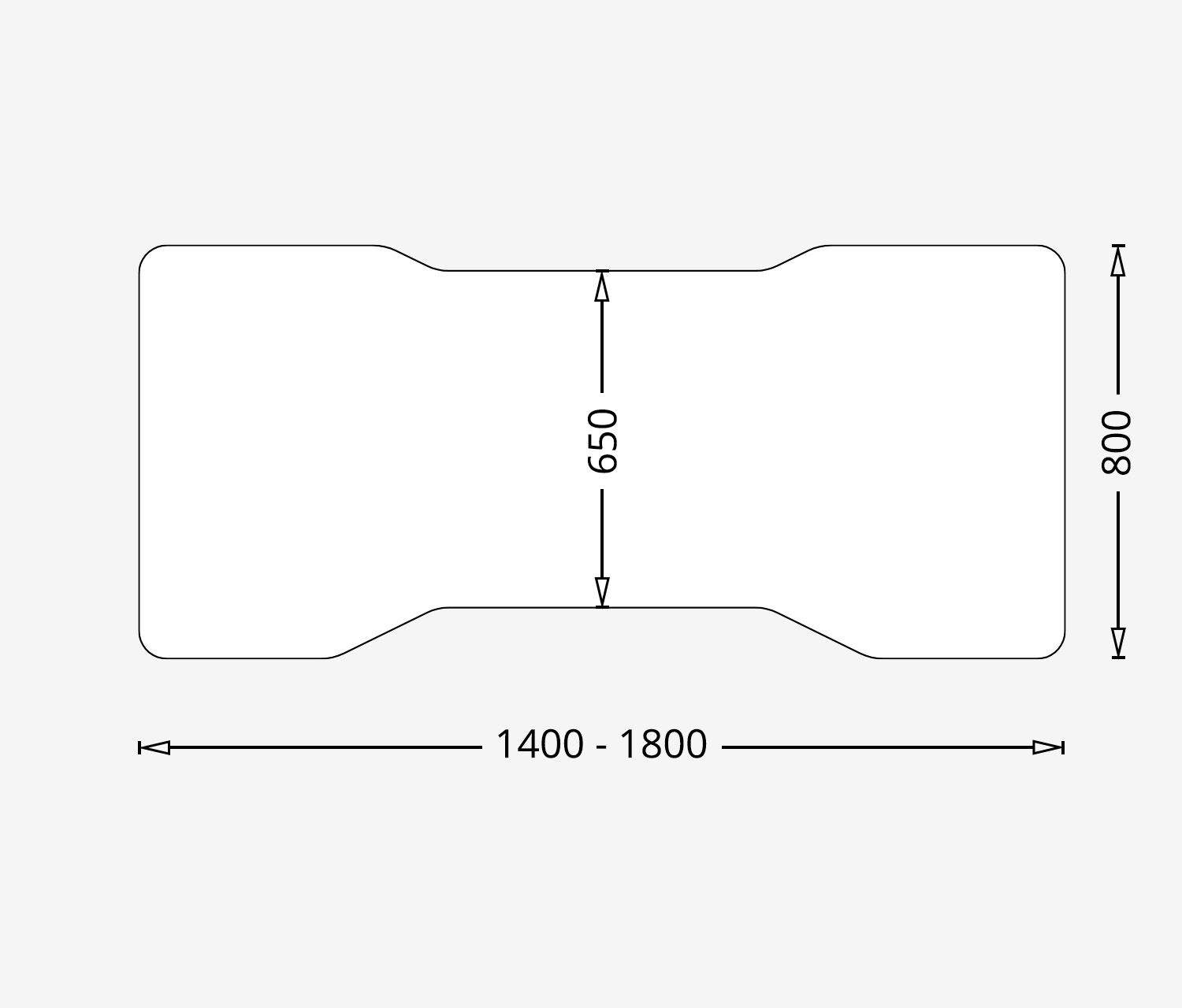 Gaming Tafelblad Cockpit, Zwart, Klassiek, 1400 x 800 x 19 mm, Rand Ocean
