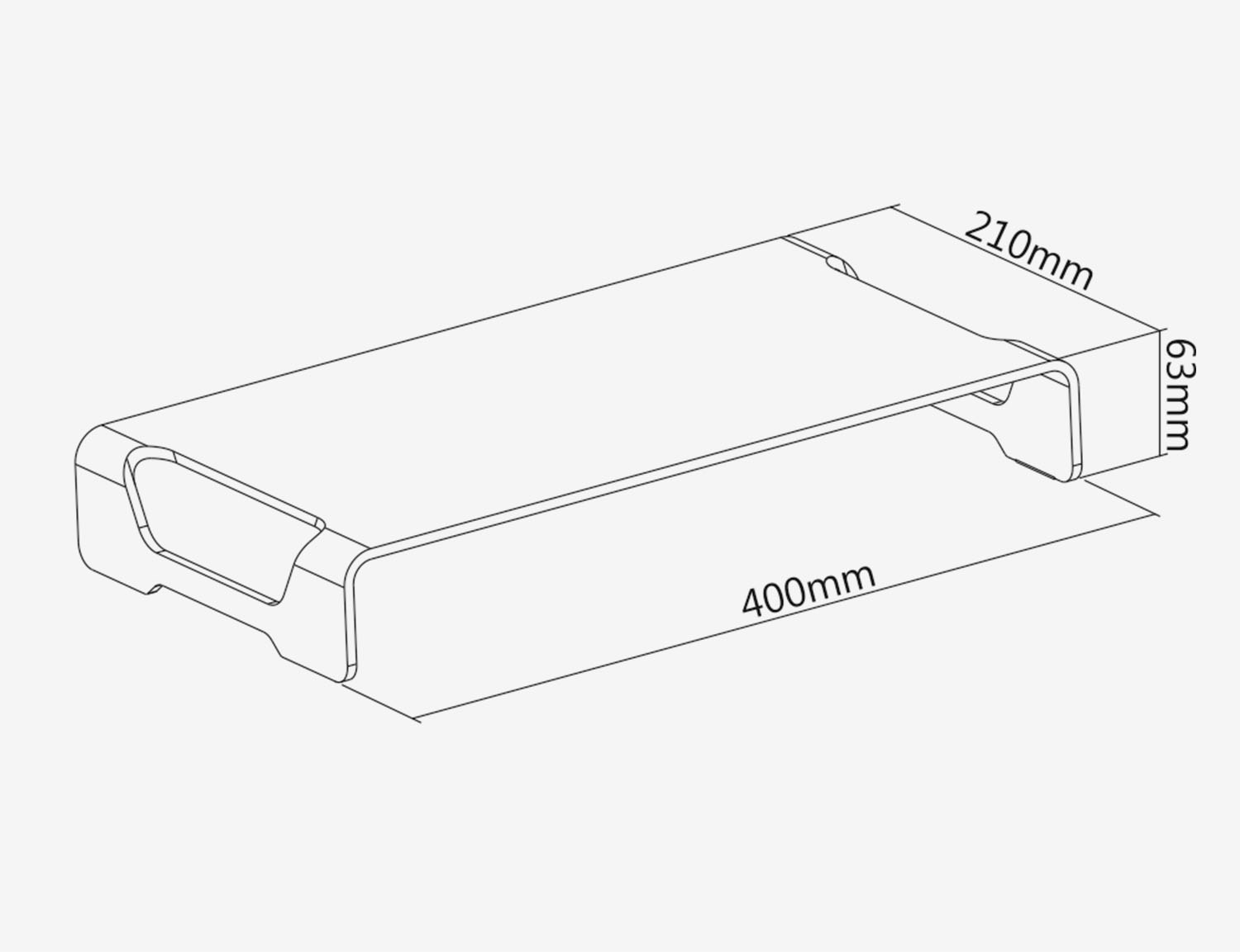 Aluminium monitorverhoger