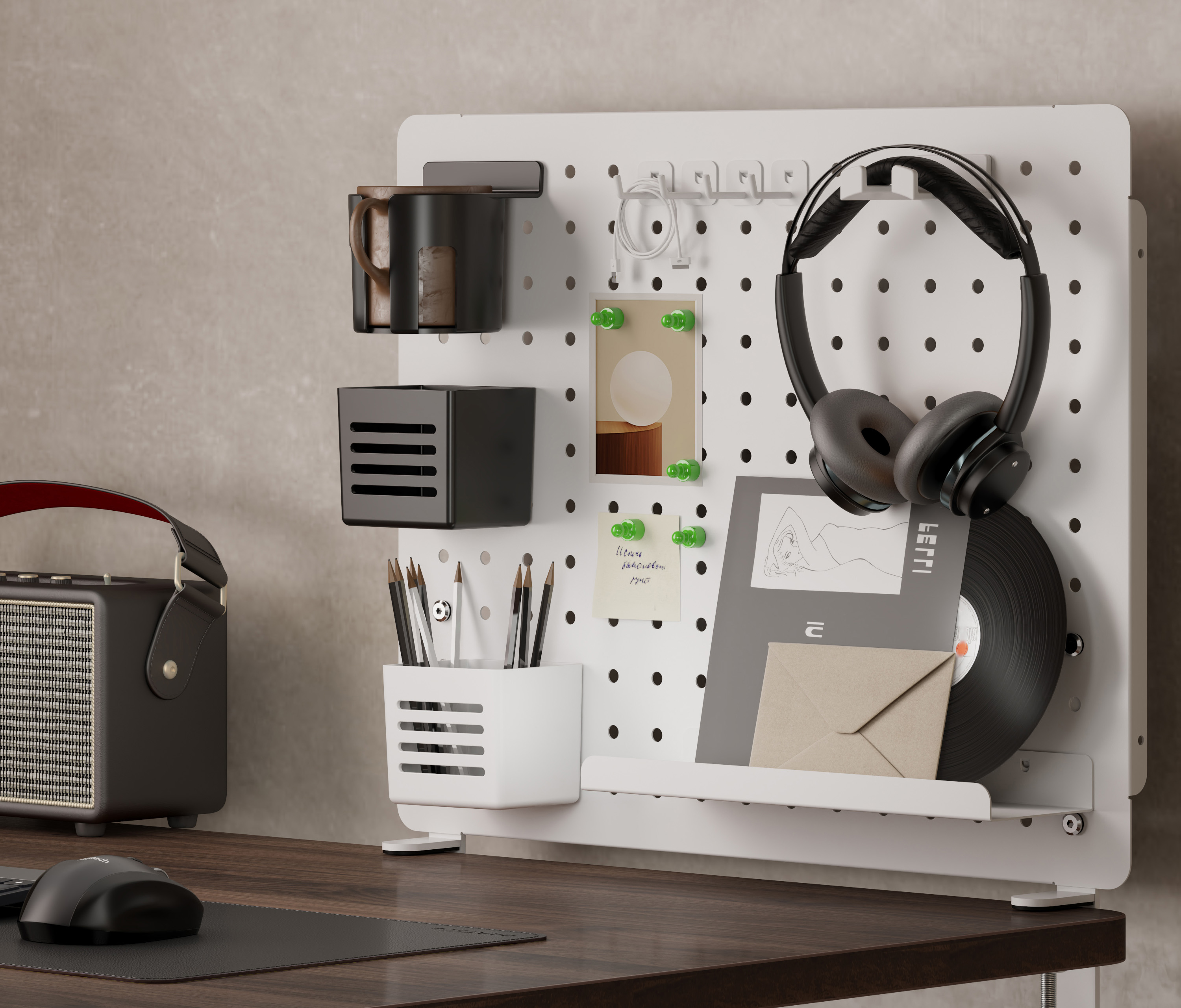 Bureau organiser bord