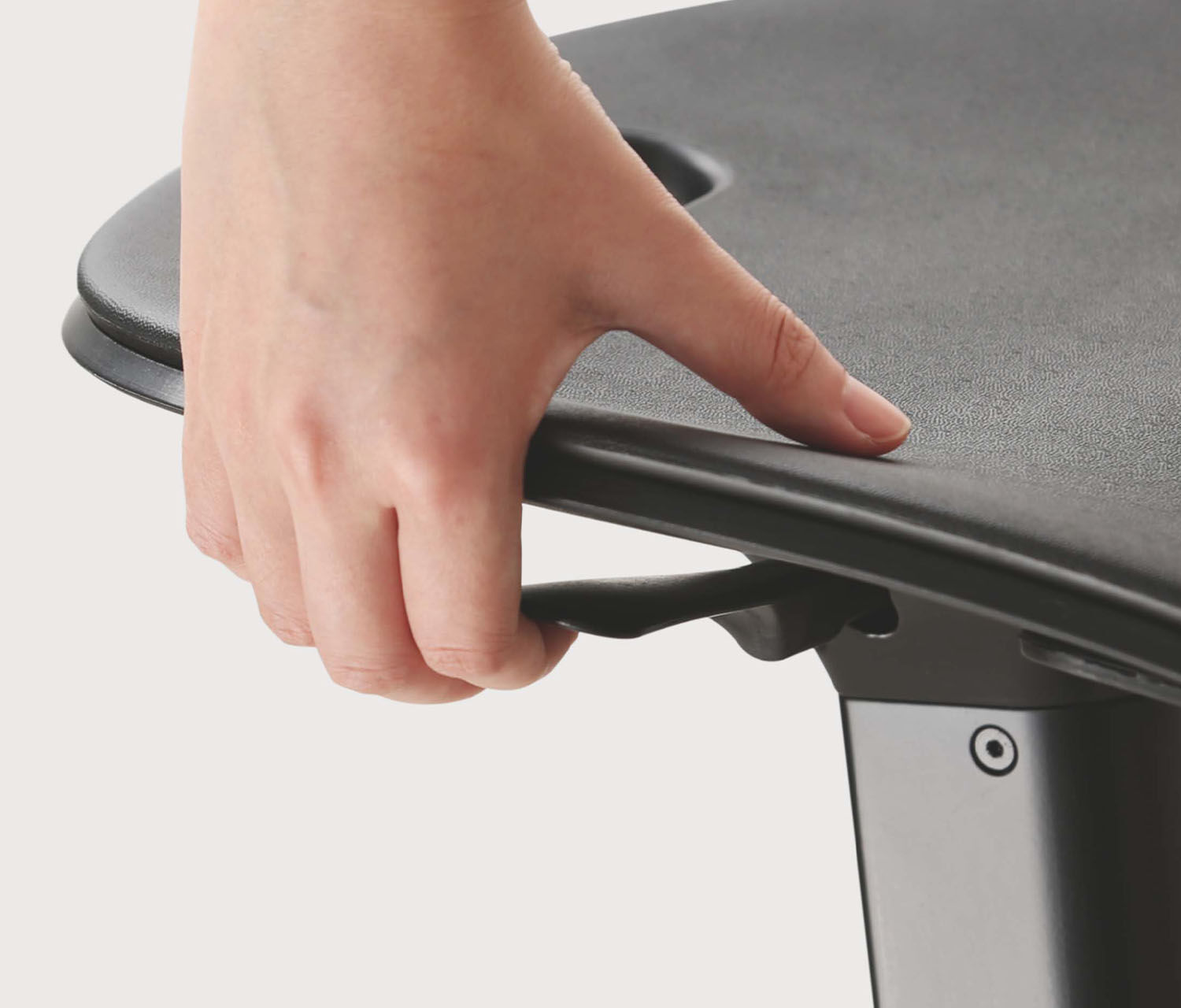 Ergonomische sta-/zithocker