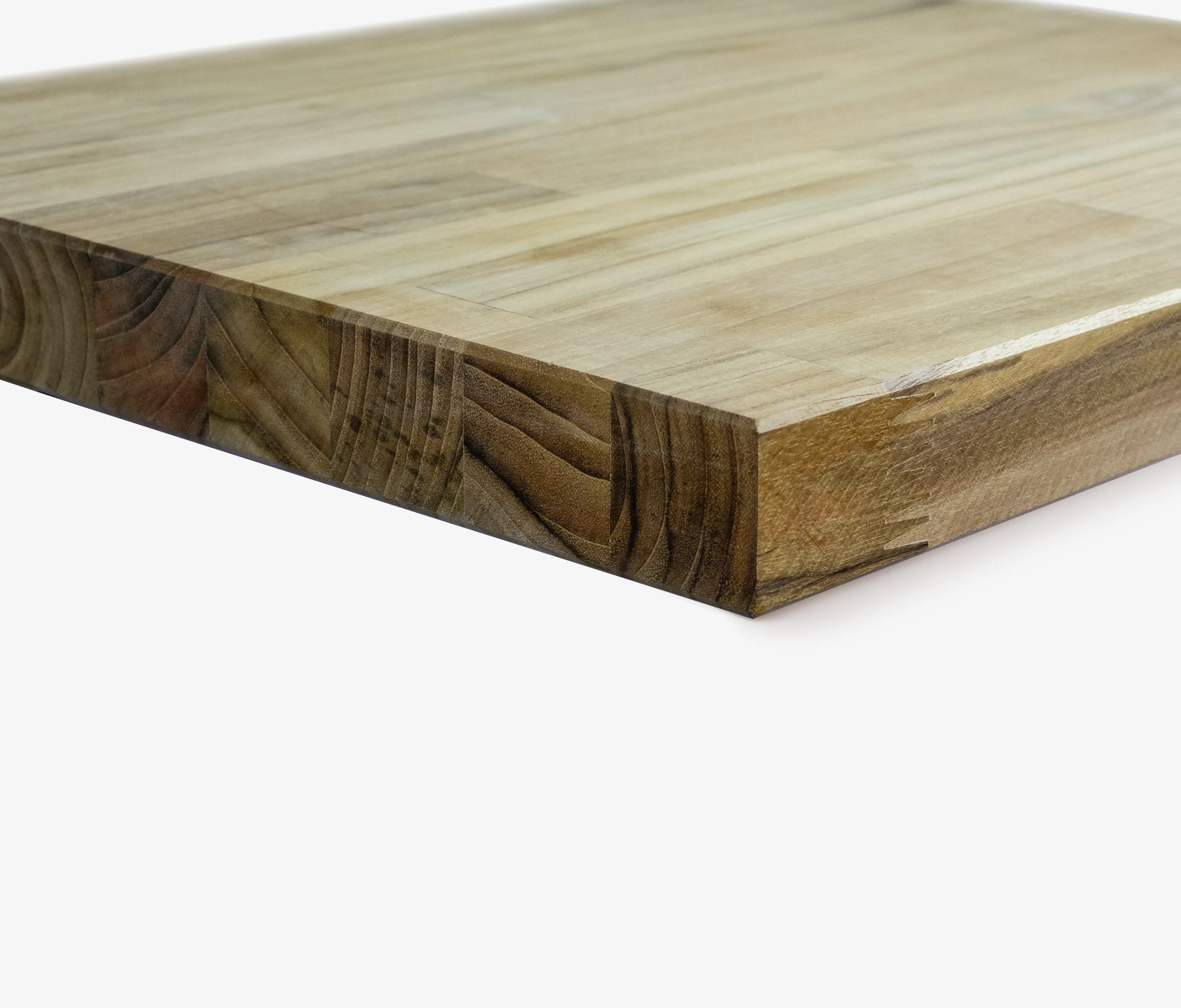 Teak paneel met korte latten
