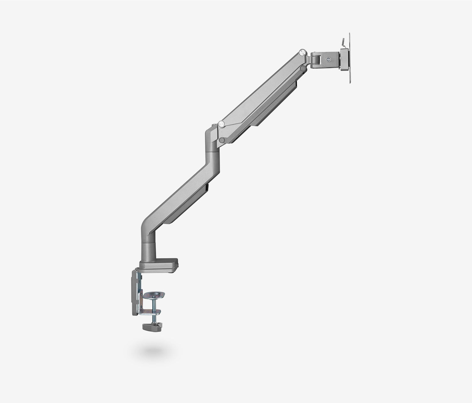 Enkele gasveer monitorarm - zwart