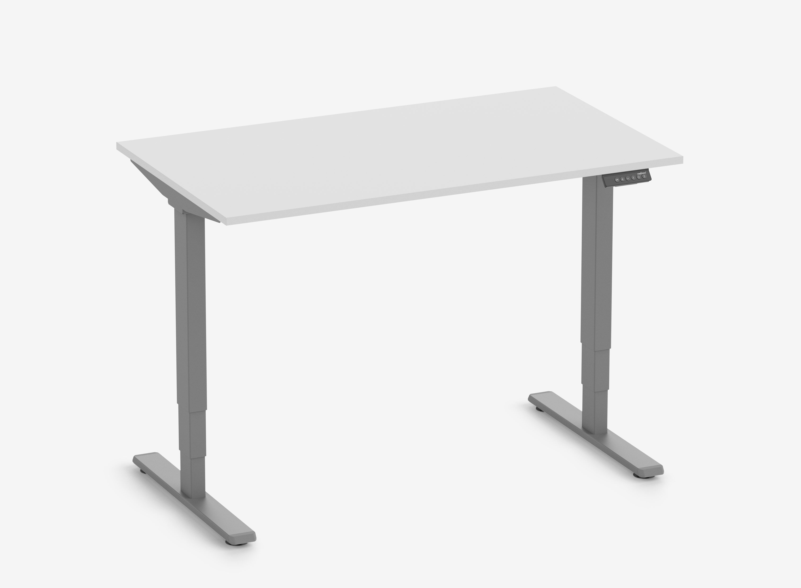 FOKUS Onderstel Grijs, Tafelblad 1200 x 700 x 19 mm Lichtgrijs