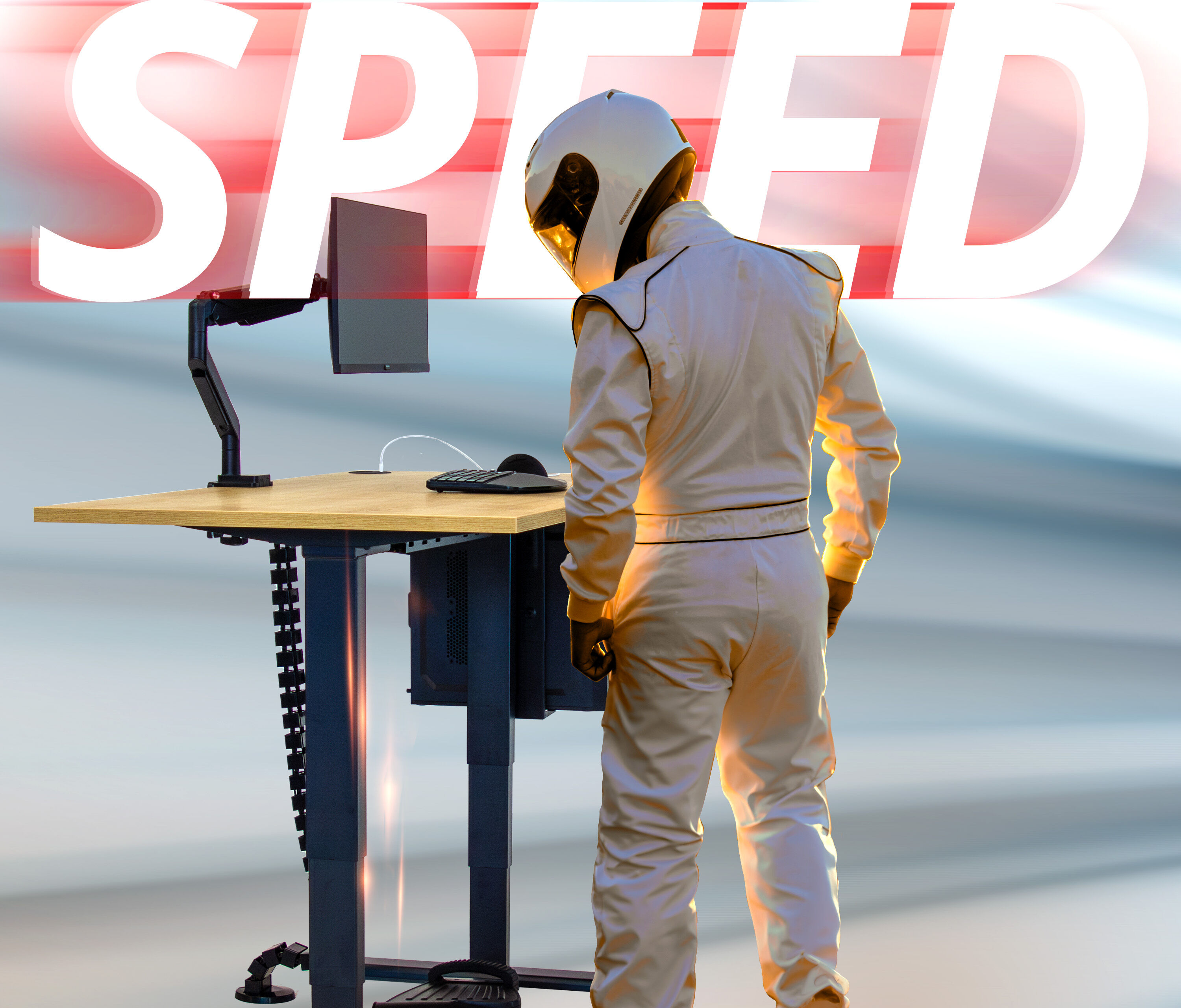 PRIMUS Speed rechthoekig bureau