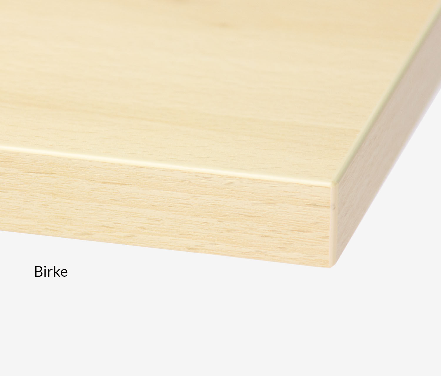 Rechthoekig tafelblad met melamine decor berken, 1200 x 700 x 19 mm