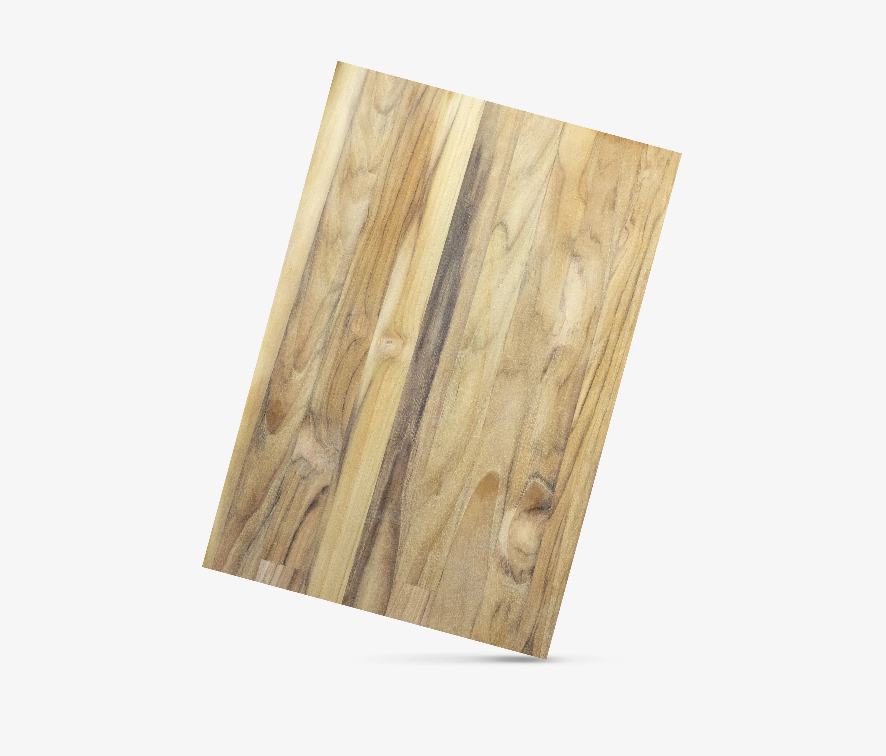 Teak paneel met korte latten