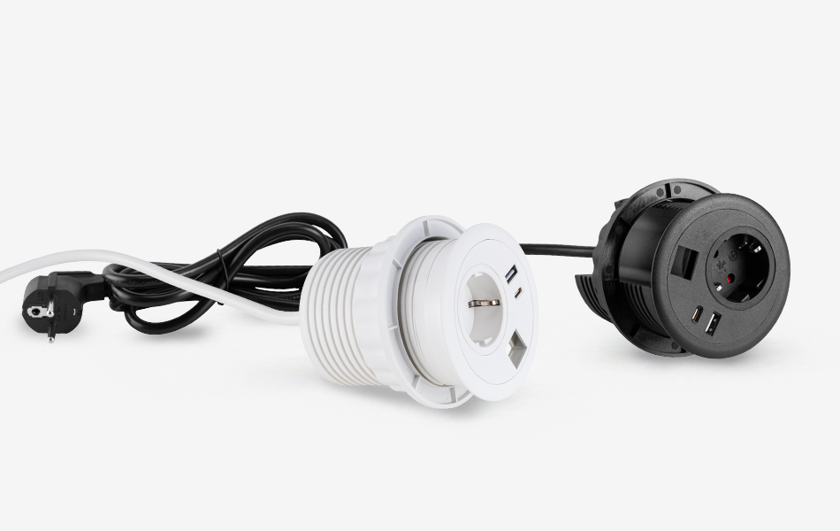 Stopcontact met 2-voudige USB-oplader