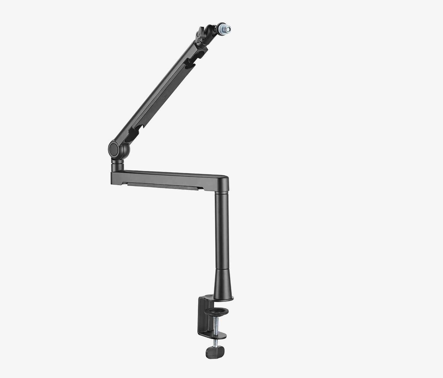 Microfoon/webcam-arm met 3 scharnieren