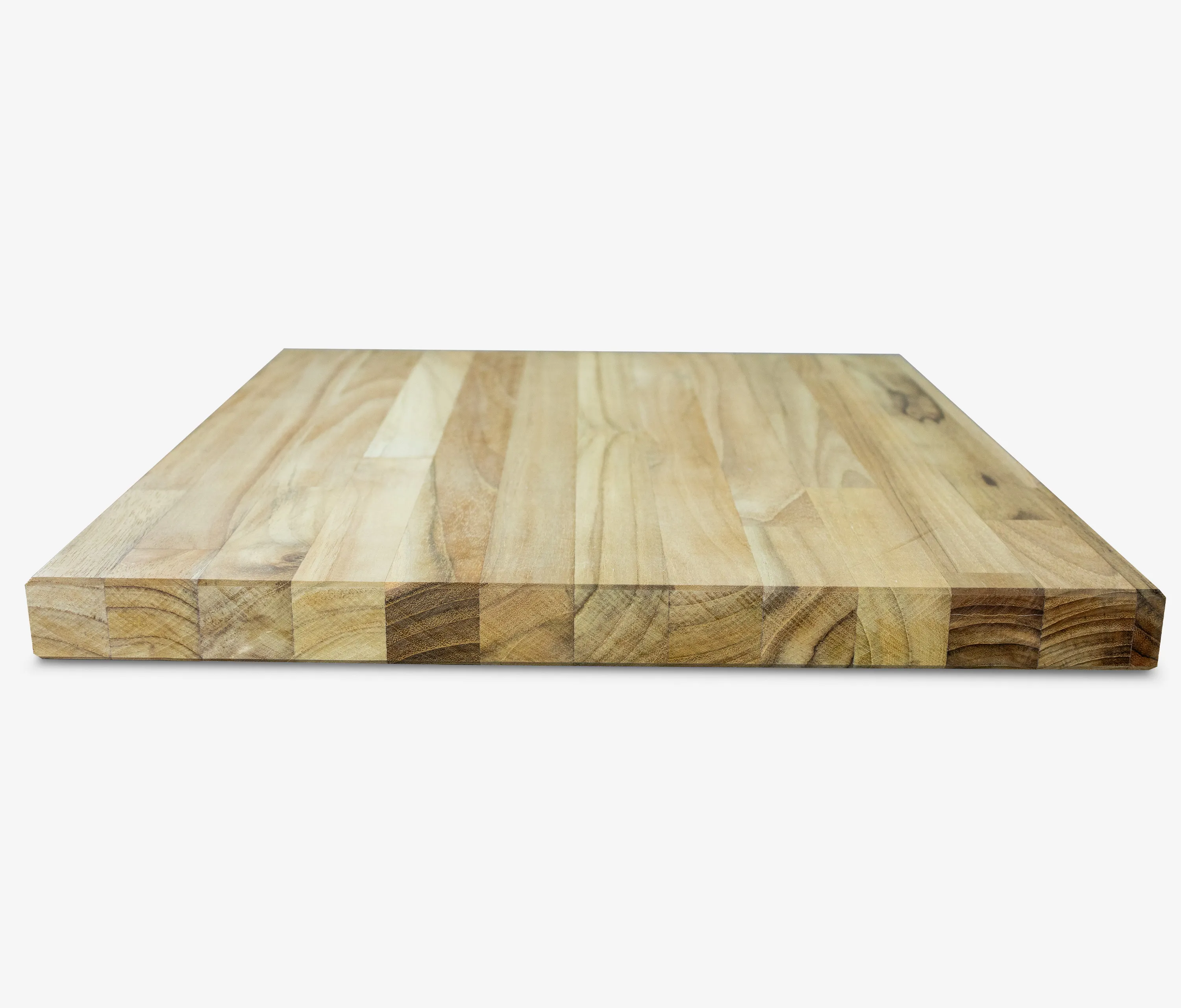 Teak paneel met korte latten