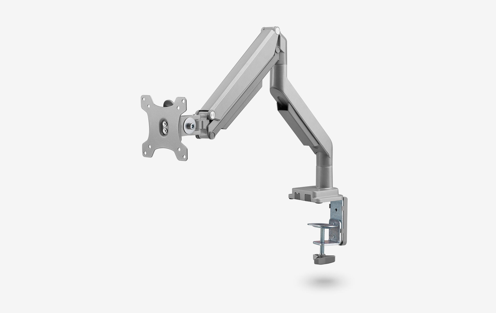 Enkele gasveer monitorarm - zwart