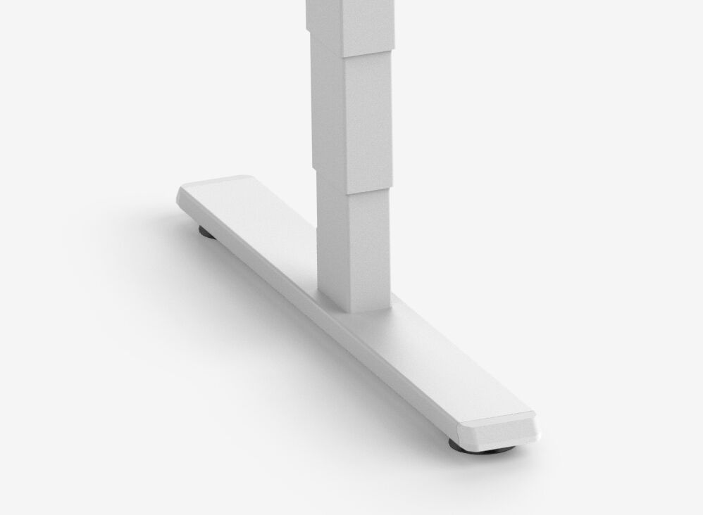 FOKUS Frame Wit, Tafelblad 1400 x 800 x 19 mm Walnoot