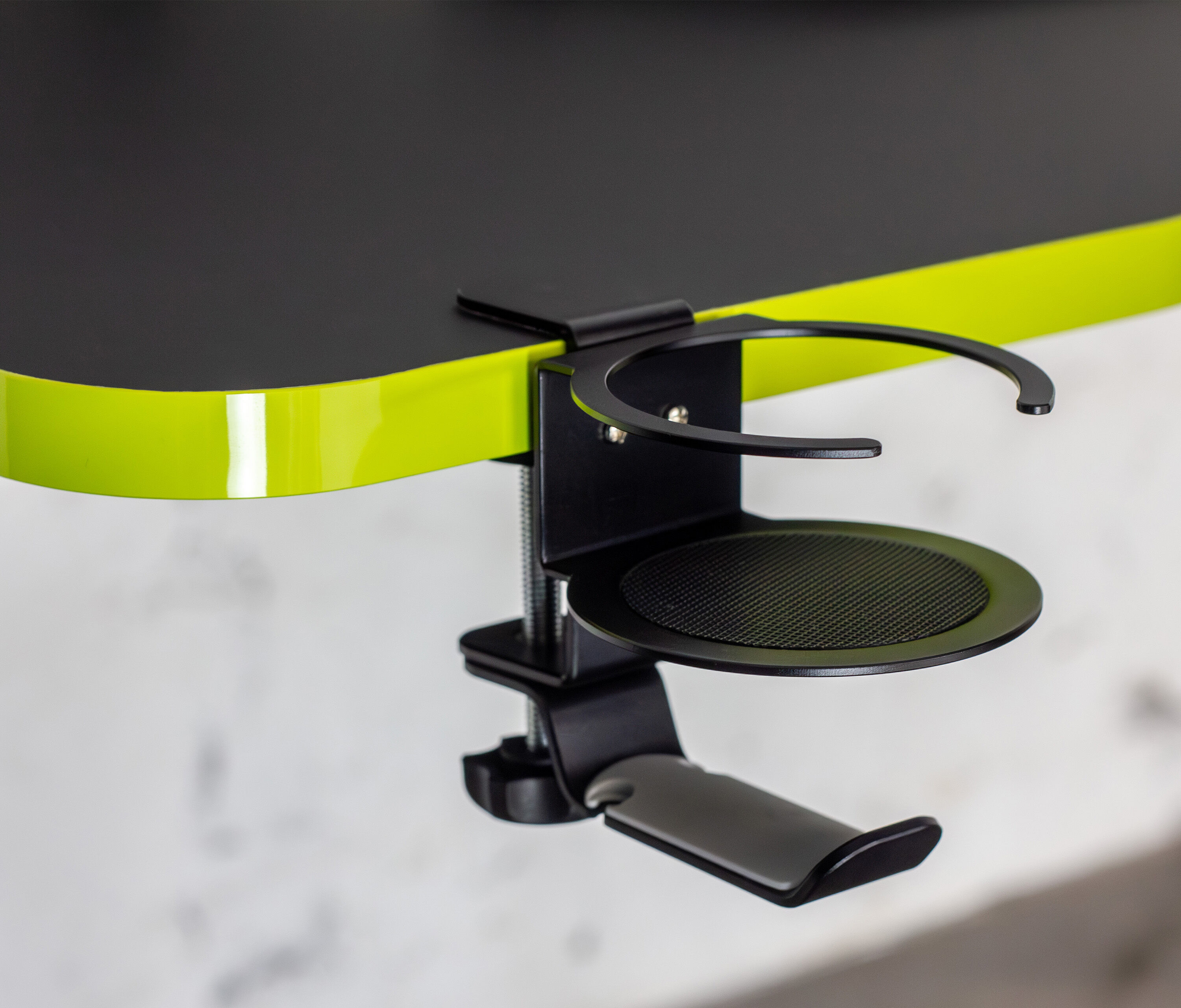 Primus Gaming bureau Rechthoek, Zwart Klassiek Acid Green 180x80