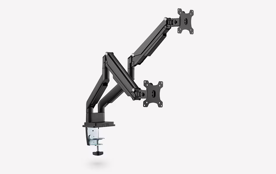 Dubbele gasveer monitorarm
