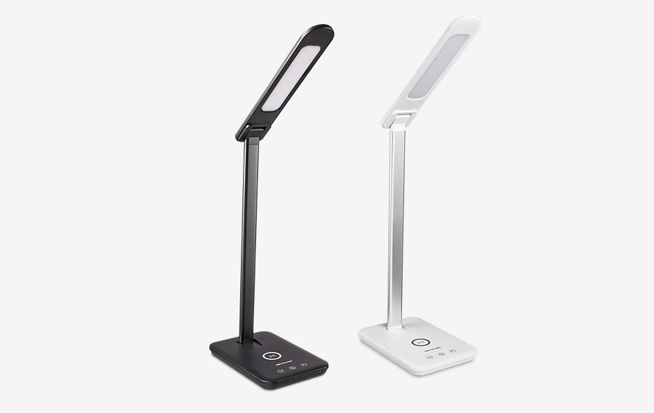 LED bureaulamp met Qi-oplader