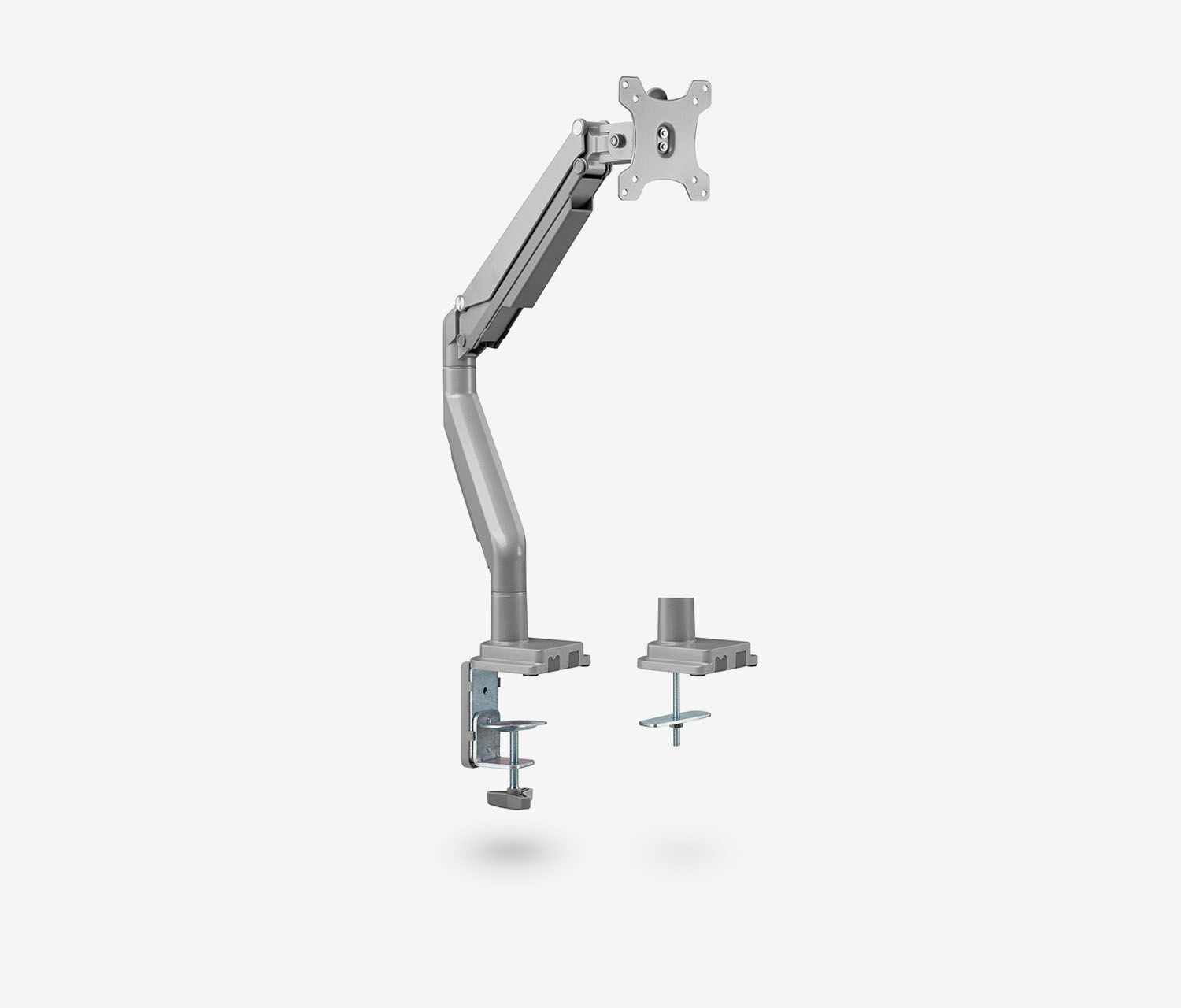 Enkele gasveer monitorarm - zwart