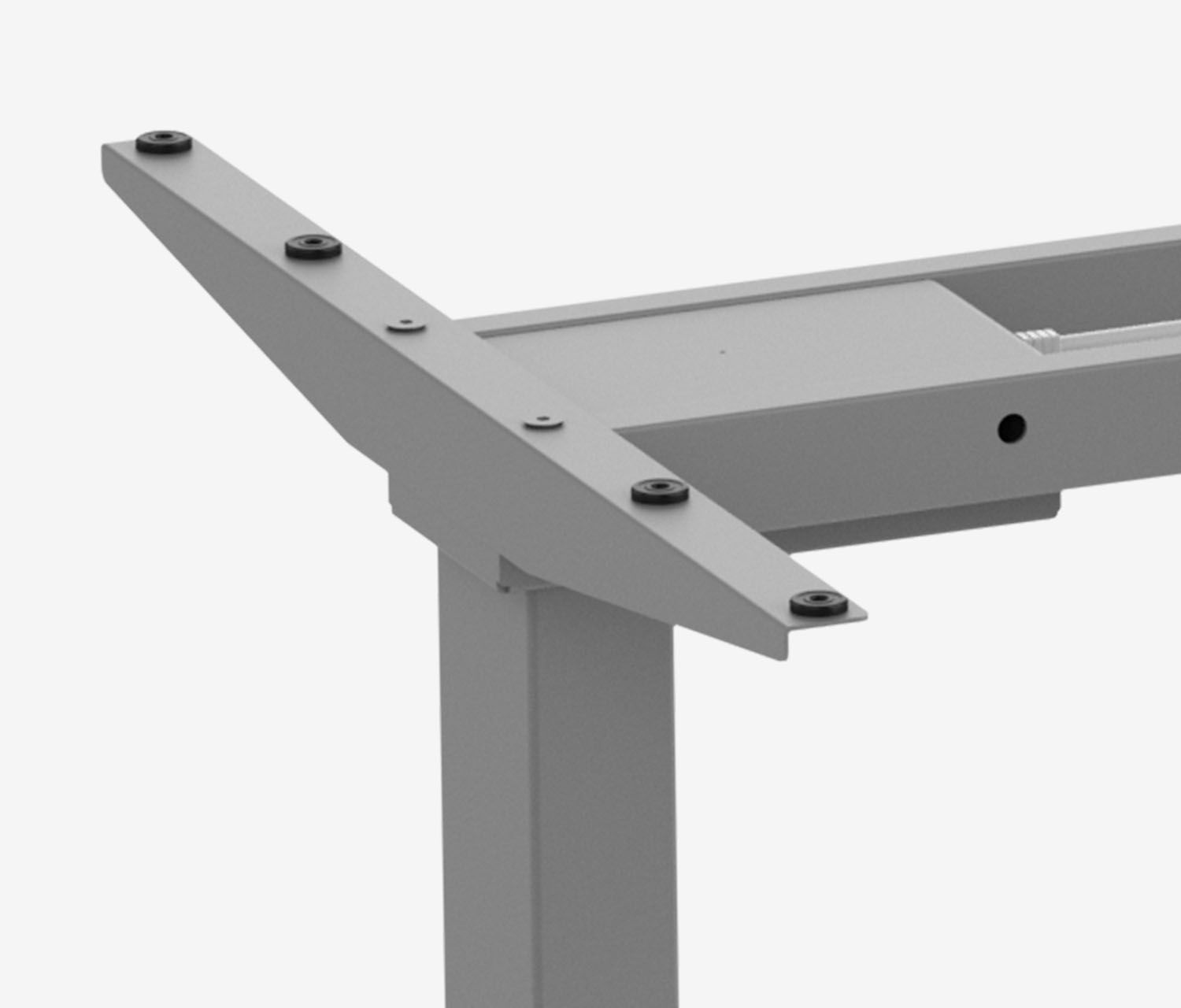 FOKUS + Stoel Grijs Lichtgrijs Hoog 1200 x 70 x 19 mm