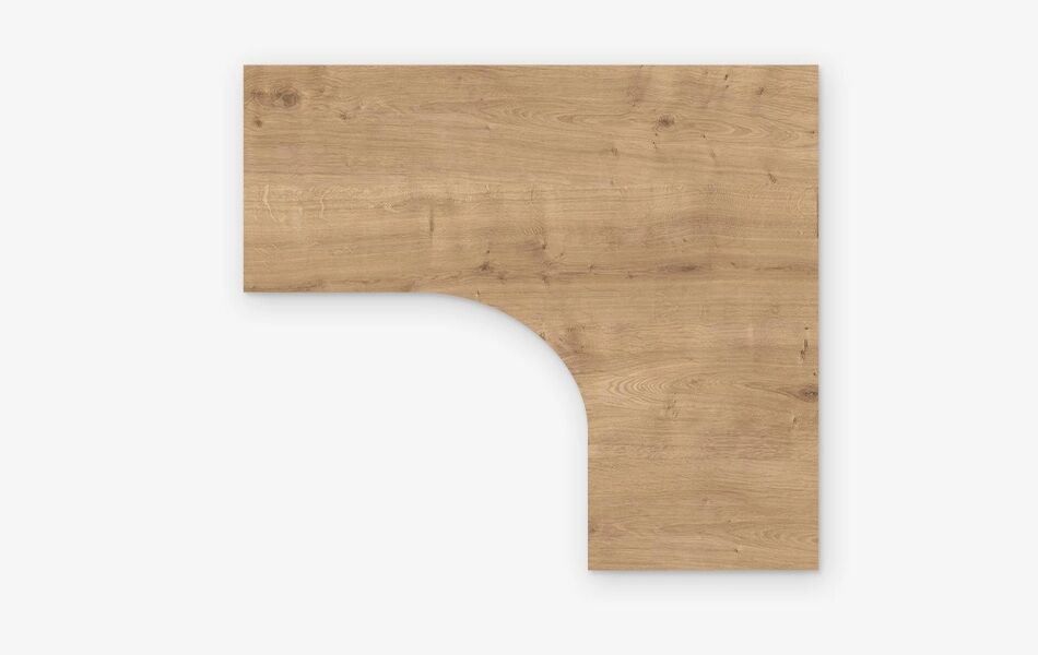 Hoekbureau blad Melamine decor in 11 maten