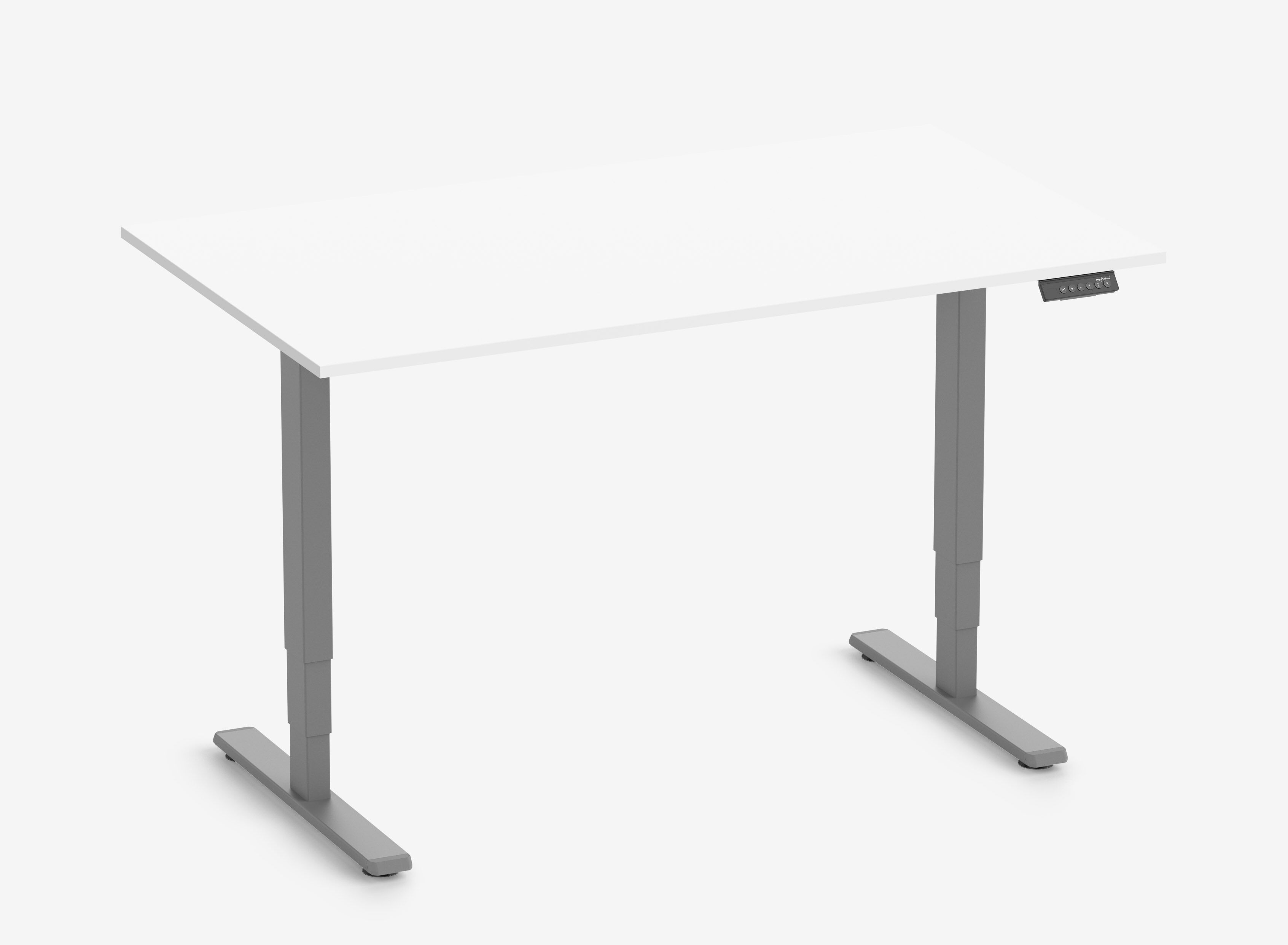 FOKUS Frame Grijs, Tafelblad 1400 x 800 x 19 mm Topwit