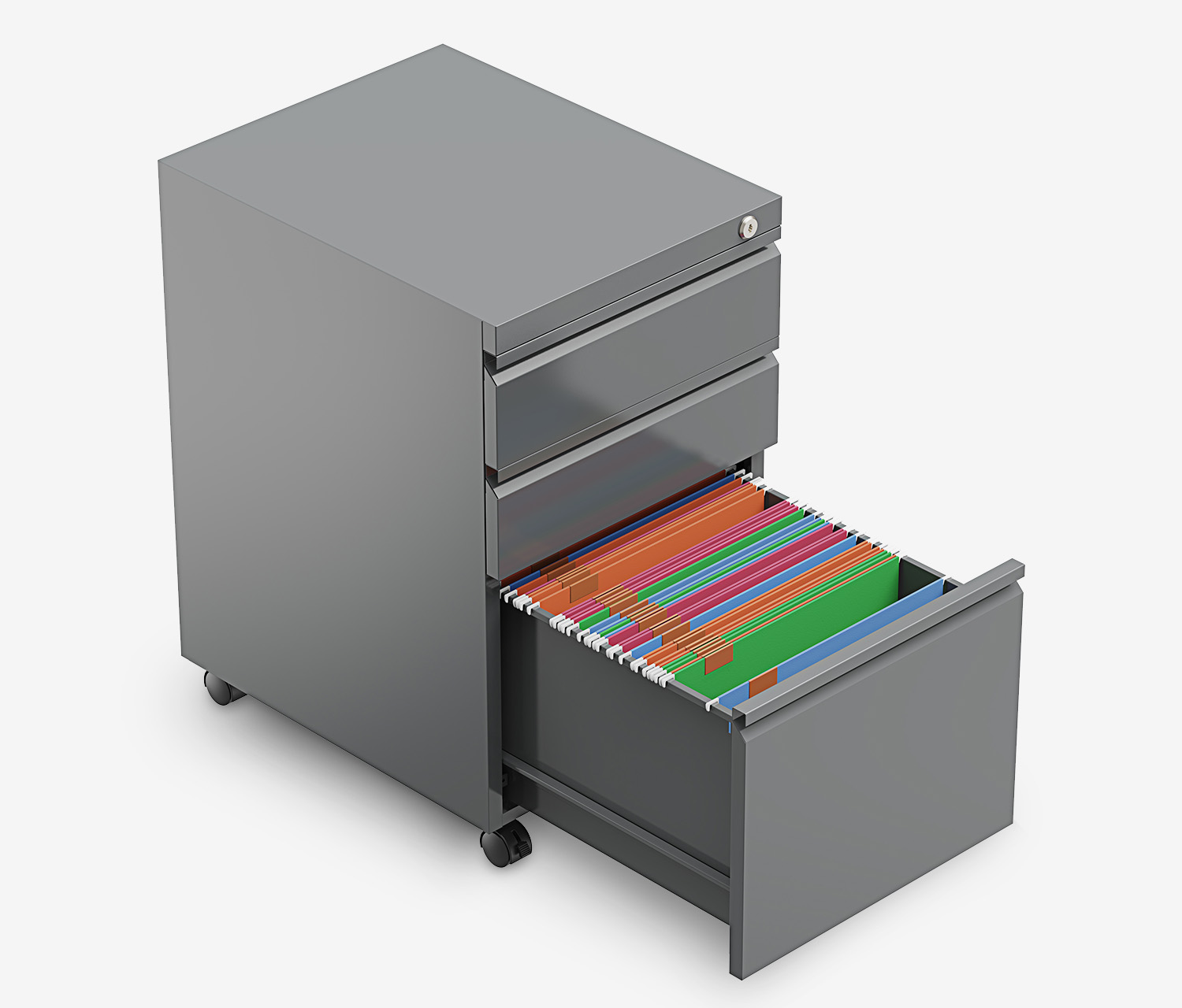 Metalen rolcontainer