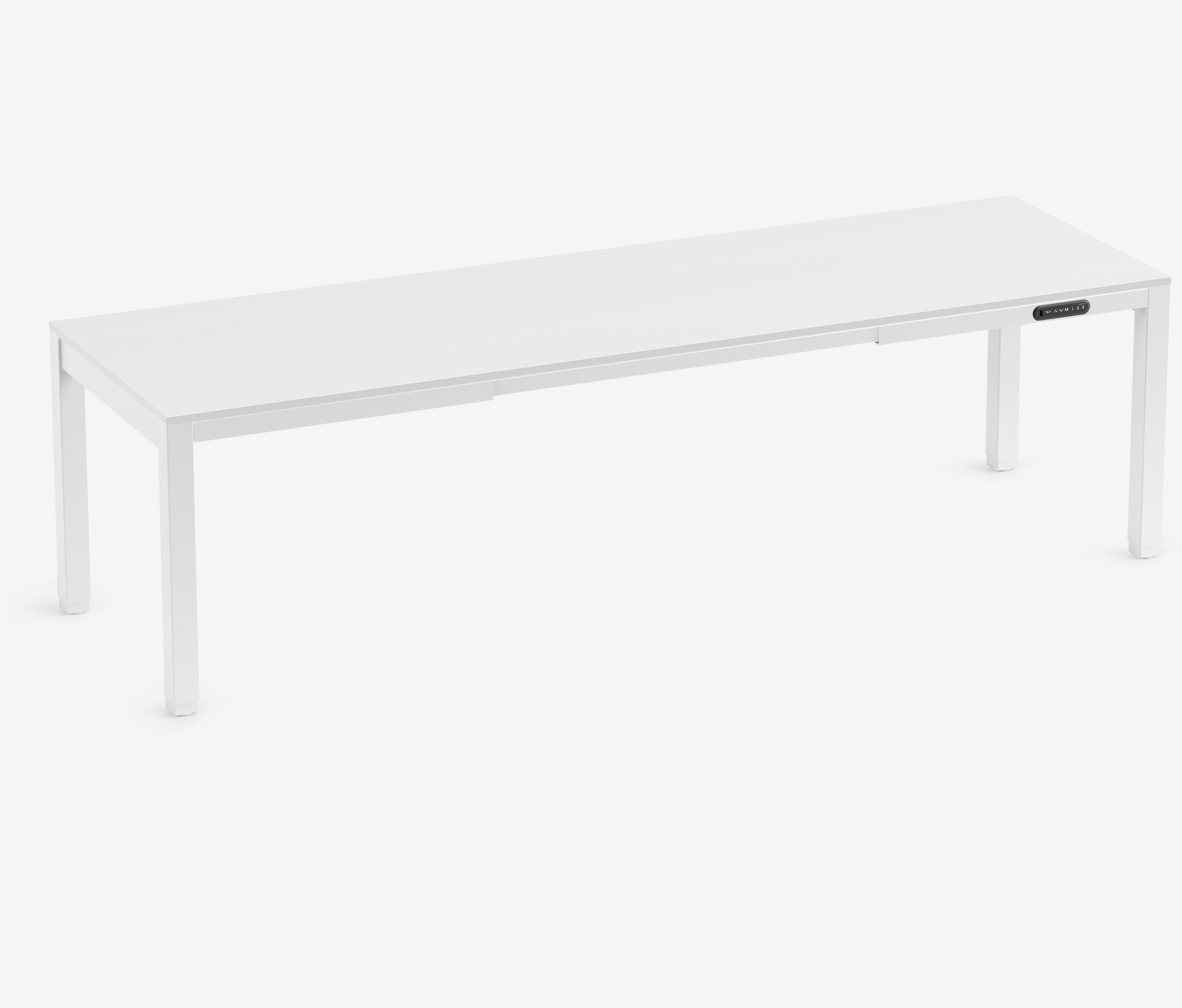 PRIMUS 4-poot bureau Wit Topwit 2600 x 800 x 25 mm