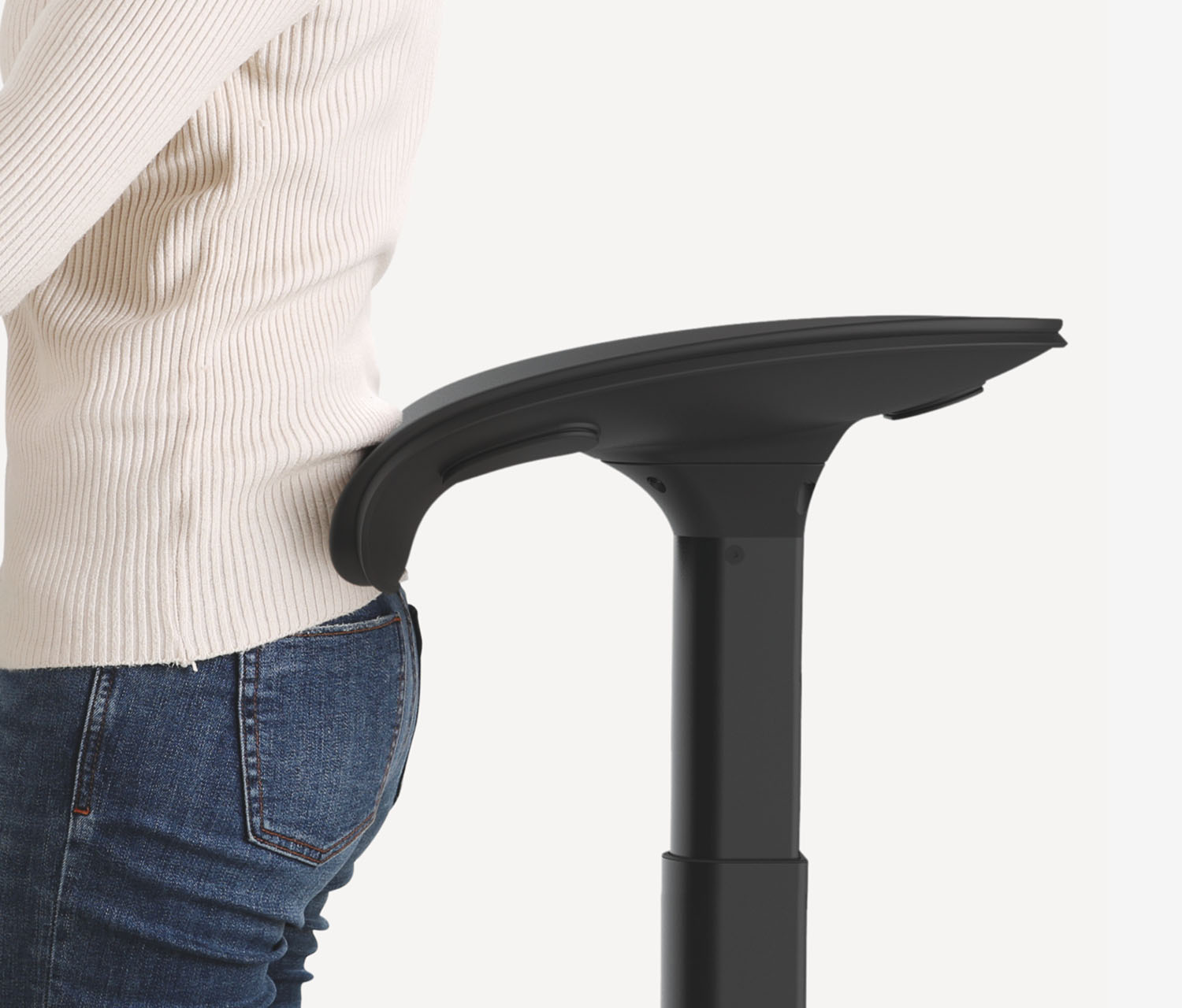 Ergonomische zit/sta-kruk
