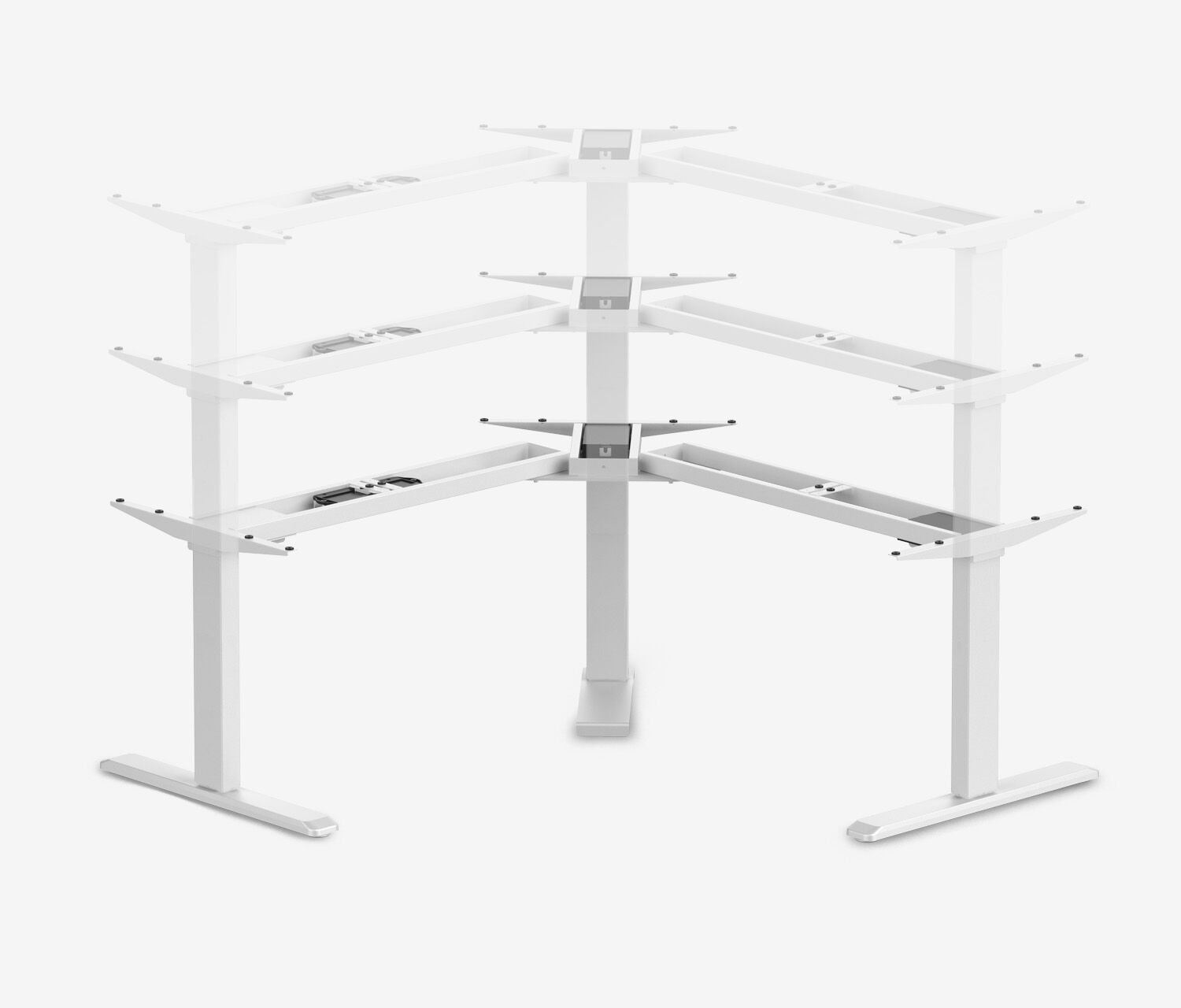 PRIMUS Hoekbureauframe Flex XL Wit