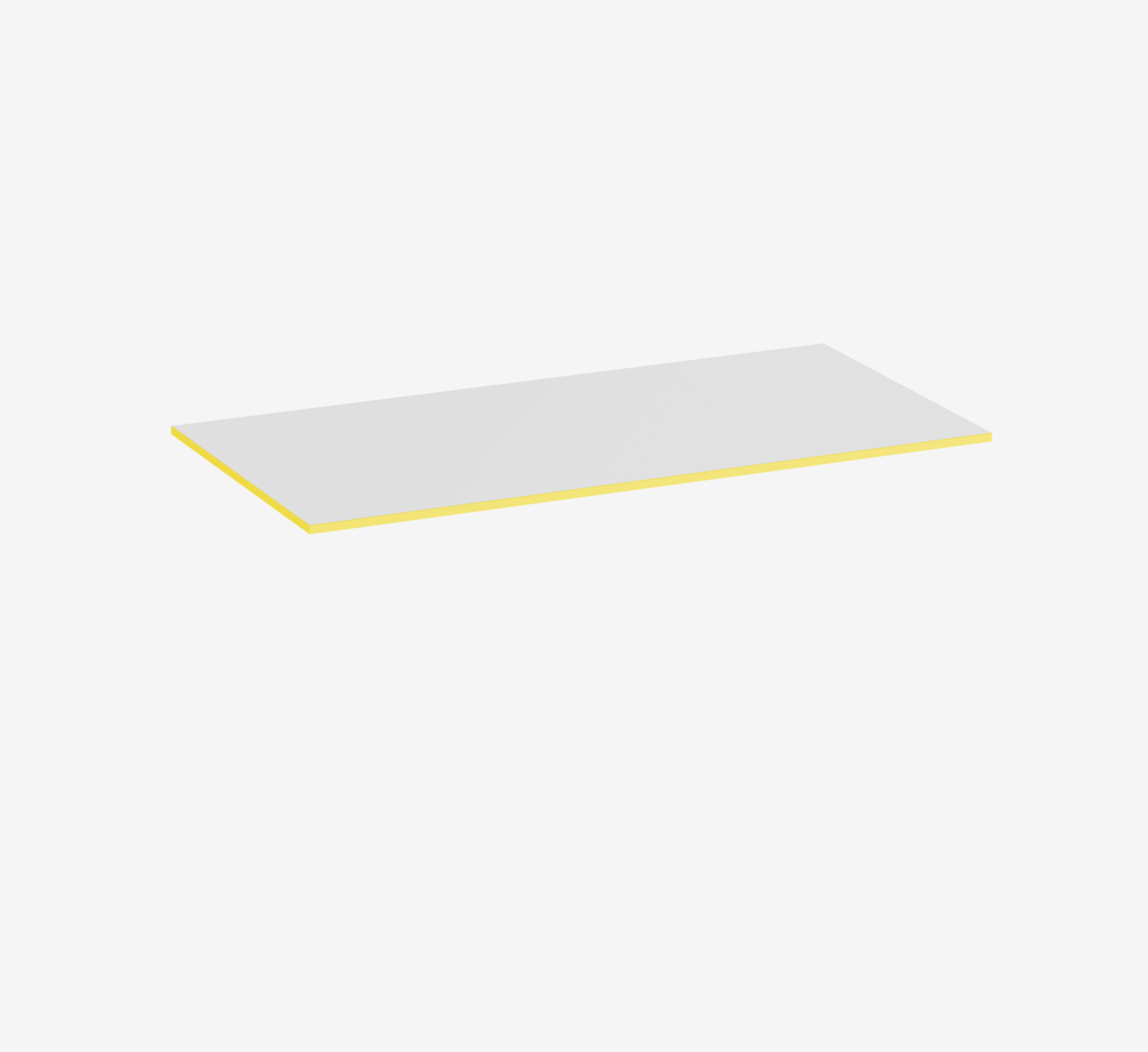 Gaming Tafelblad Wit Rechthoek Topwit Yellow Cab 1600 x 800 x 19 mm