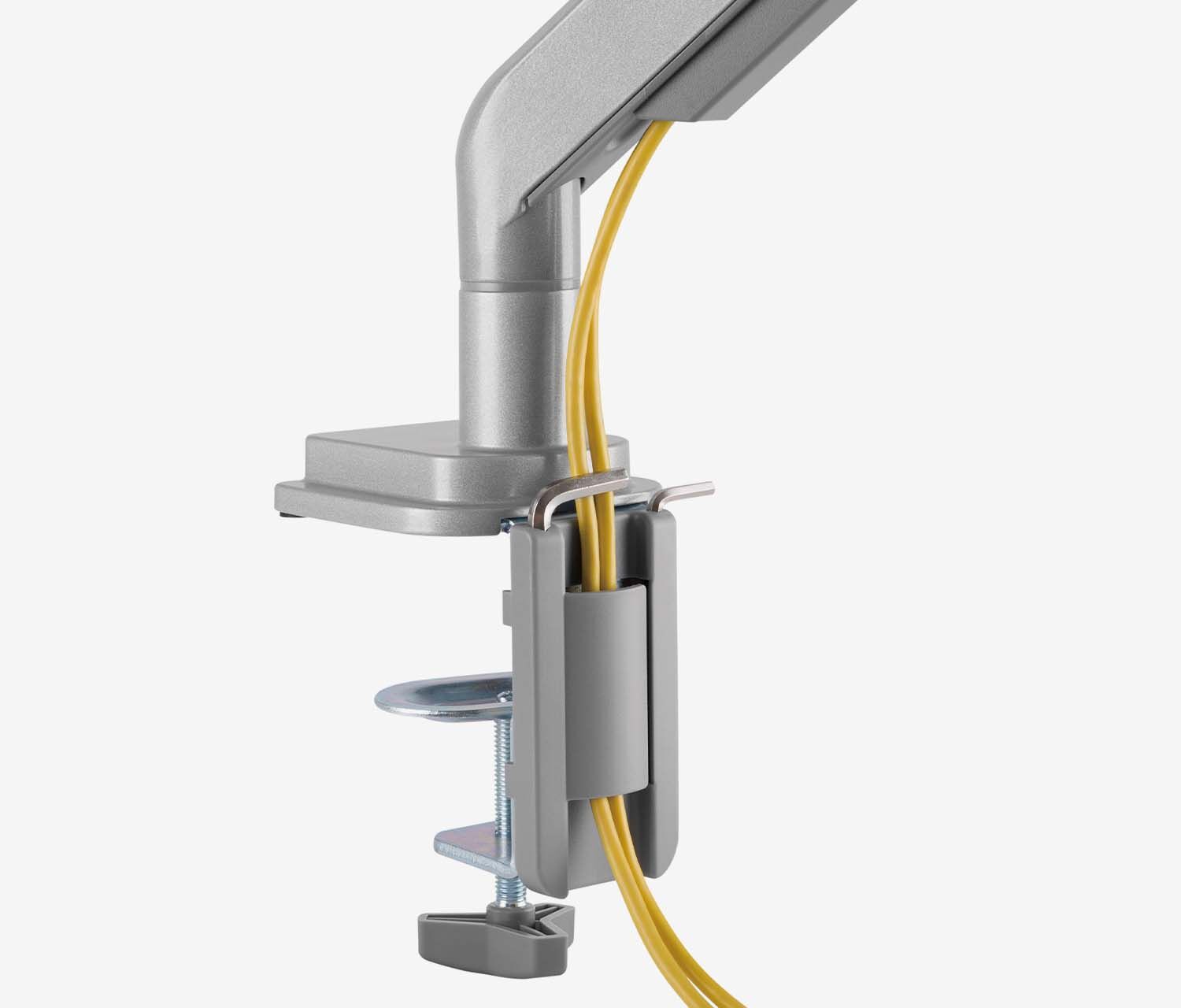 Enkele gasveer monitorarm - zwart