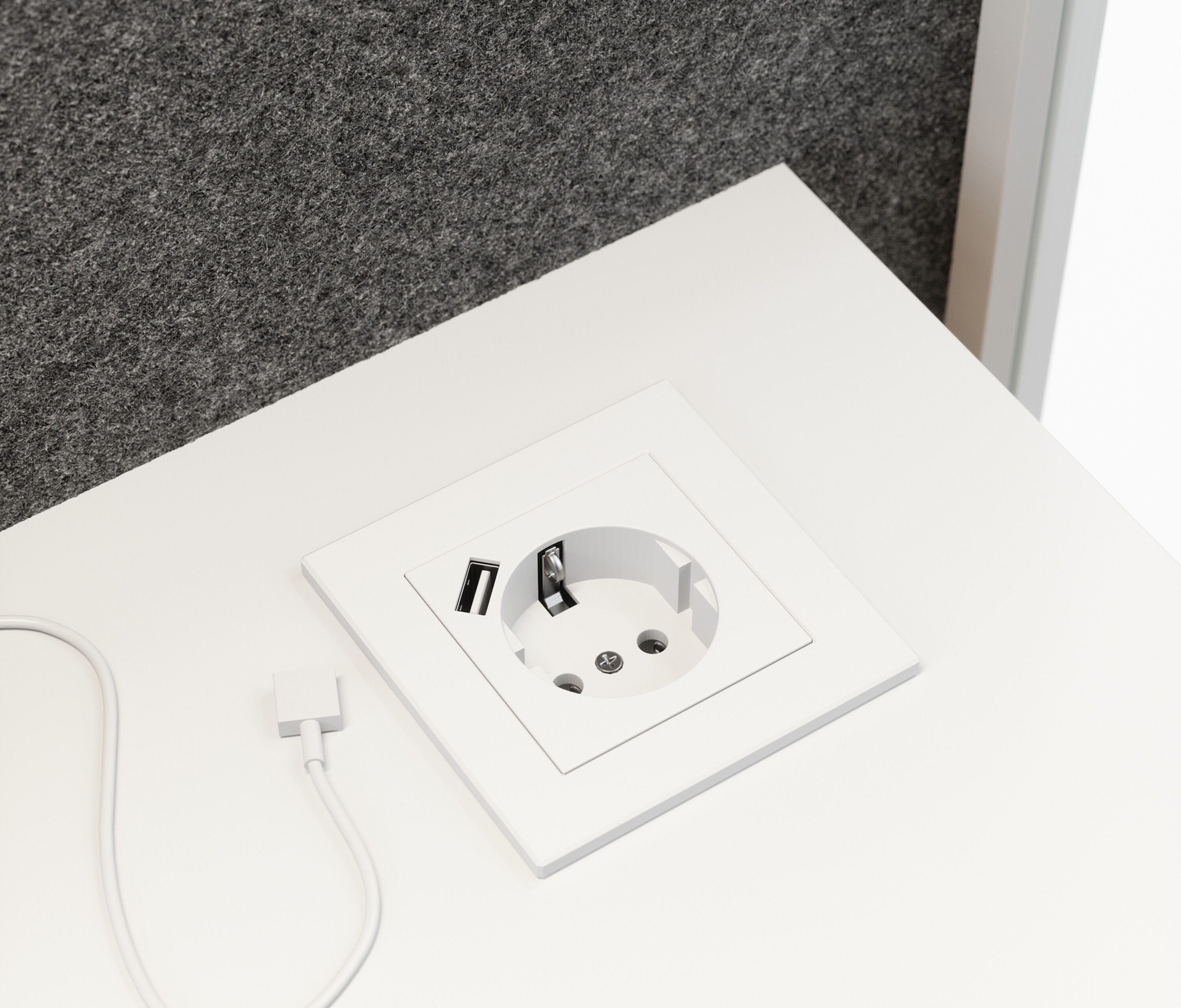 Telefooncel Single Antraciet Wit Lichtgrijs Standaard