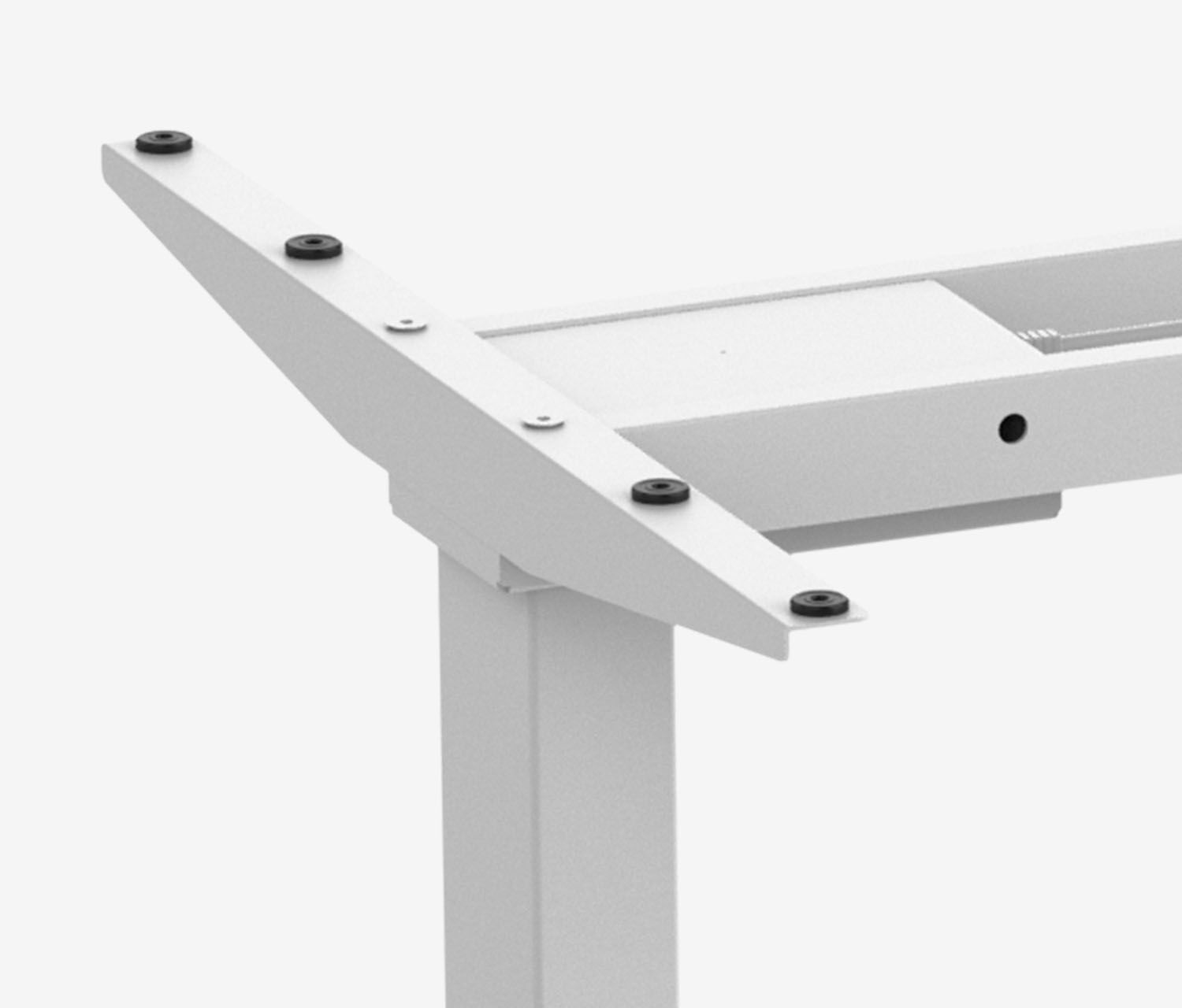 FOKUS Startersset Wit, Slim Lade Eiken 120x70 Organizer Bord Wit Hoofdtelefoonhouder