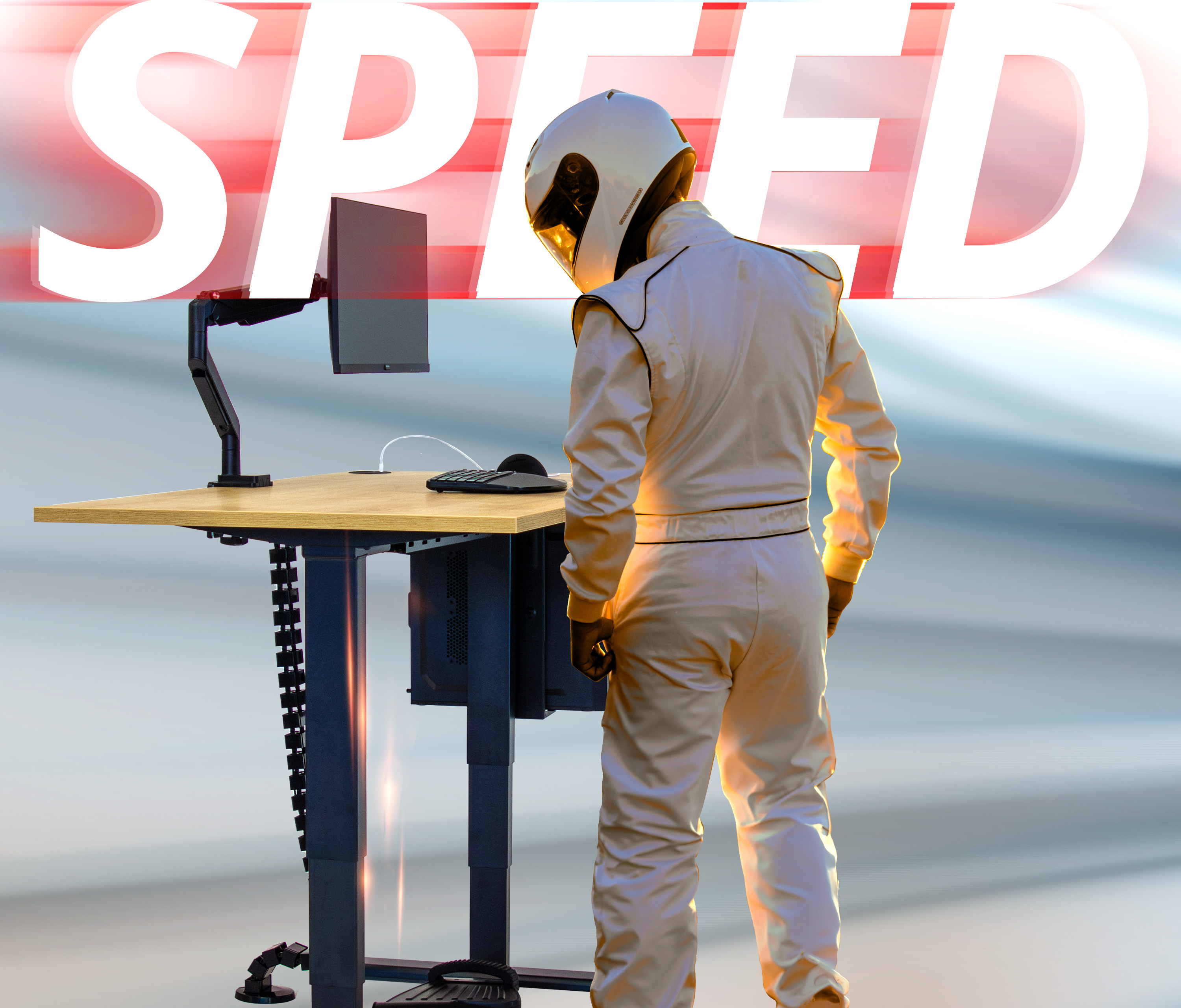 PRIMUS Speed rechthoekig bureau