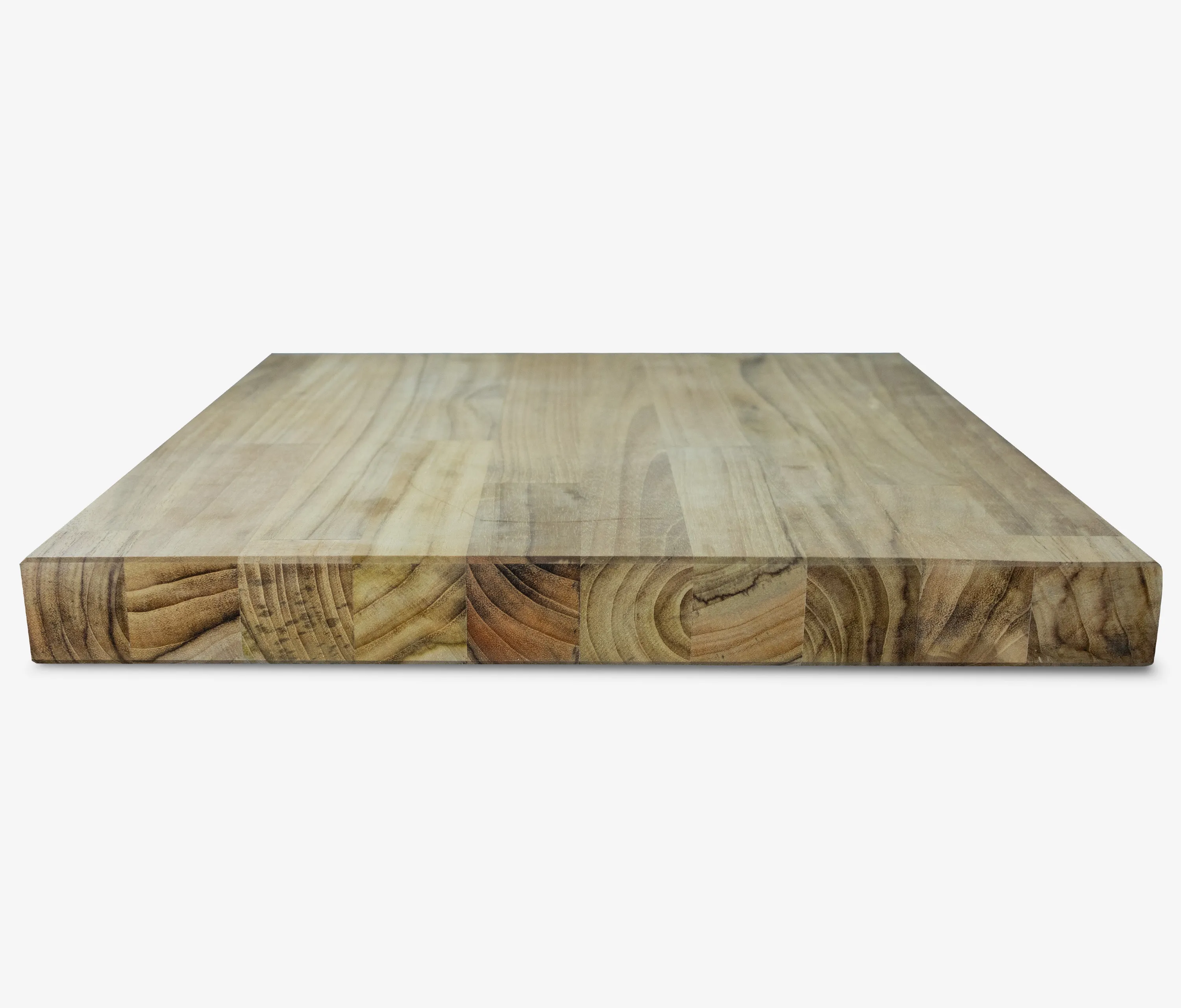 Teak paneel met korte latten