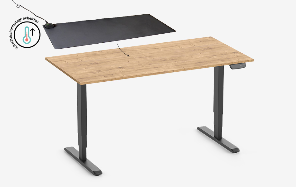 PRIMUS bureau + verwarmd bureauonderlegger