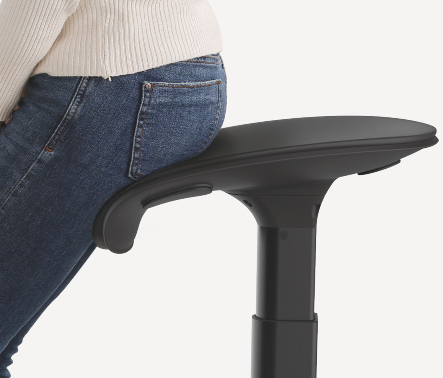 Ergonomische zit/sta-kruk