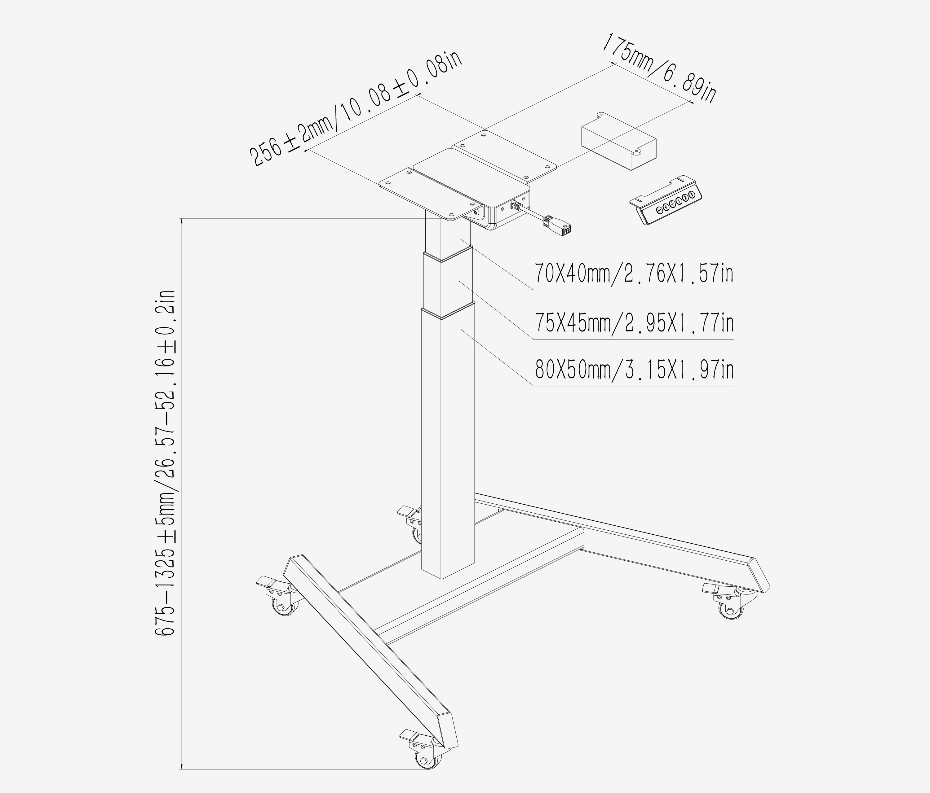 Tafelframe FOKUS Single Zwart