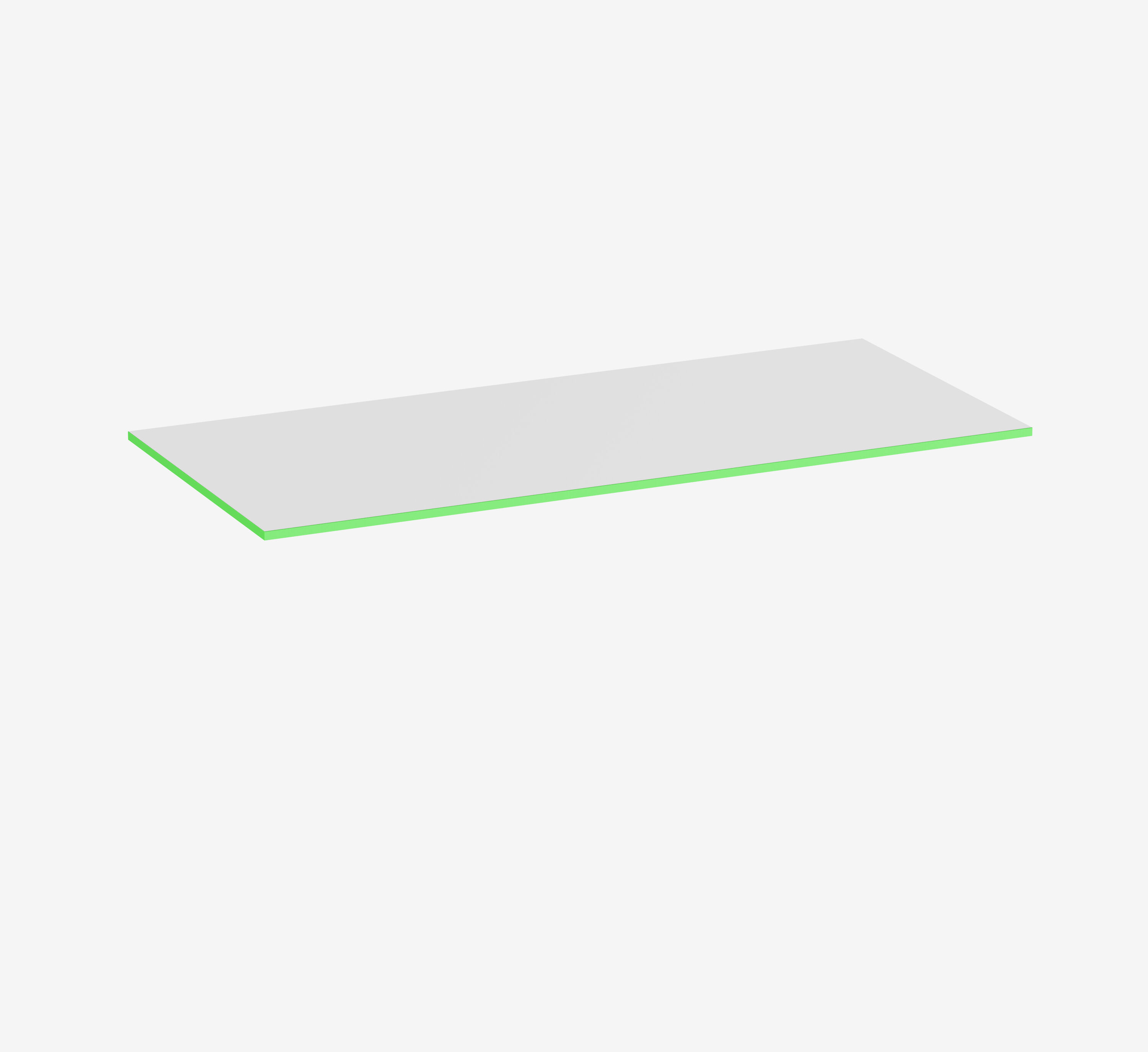 Gaming Tafelblad Wit Rechthoek Topwit Acid Green 1800 x 800 x 19 mm