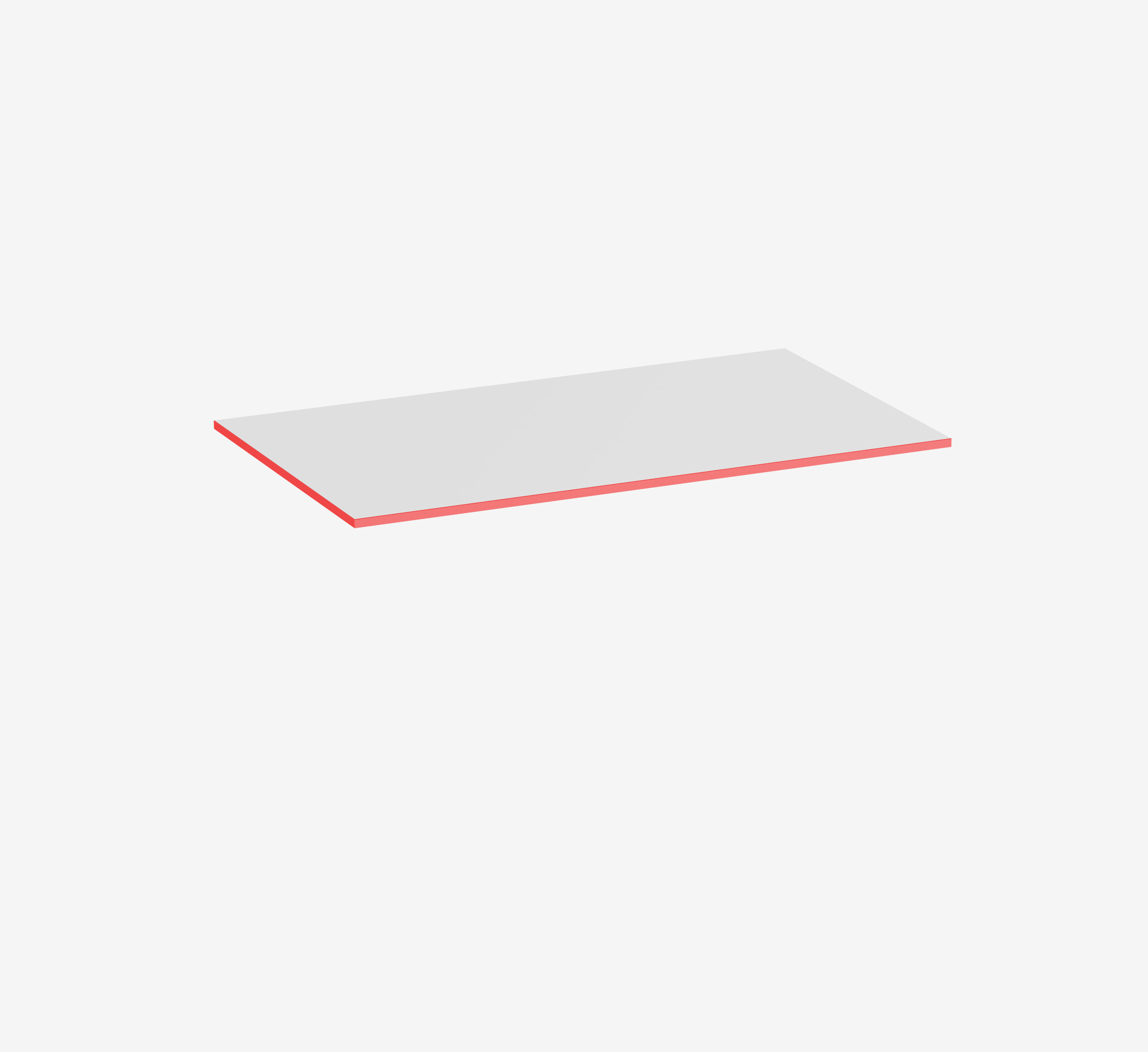 Gaming Tafelblad Wit Rechthoek Topwit Fire Red 1400 x 800 x 19 mm