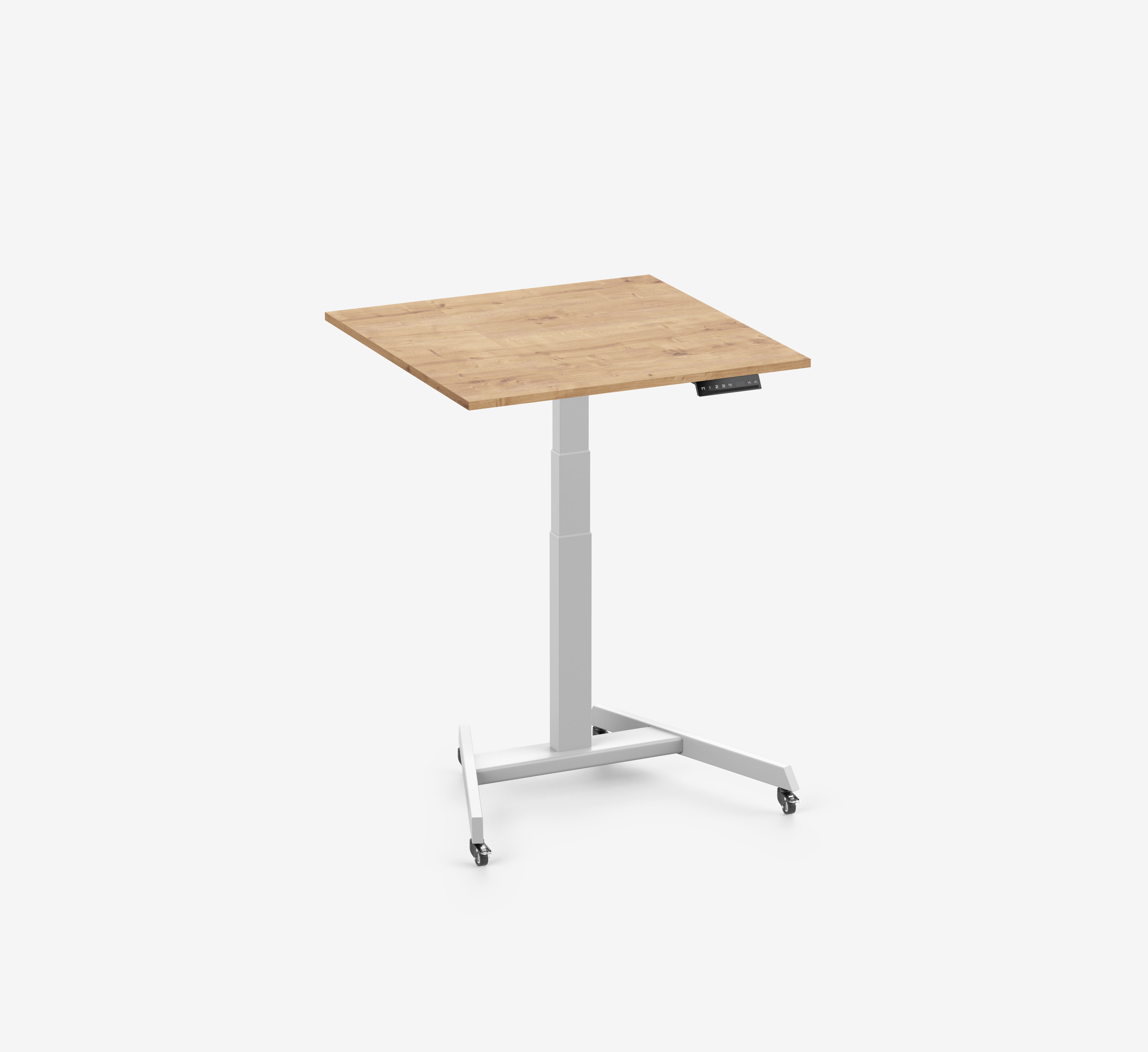 FOKUS Single bureau Wit Eiken 80x80