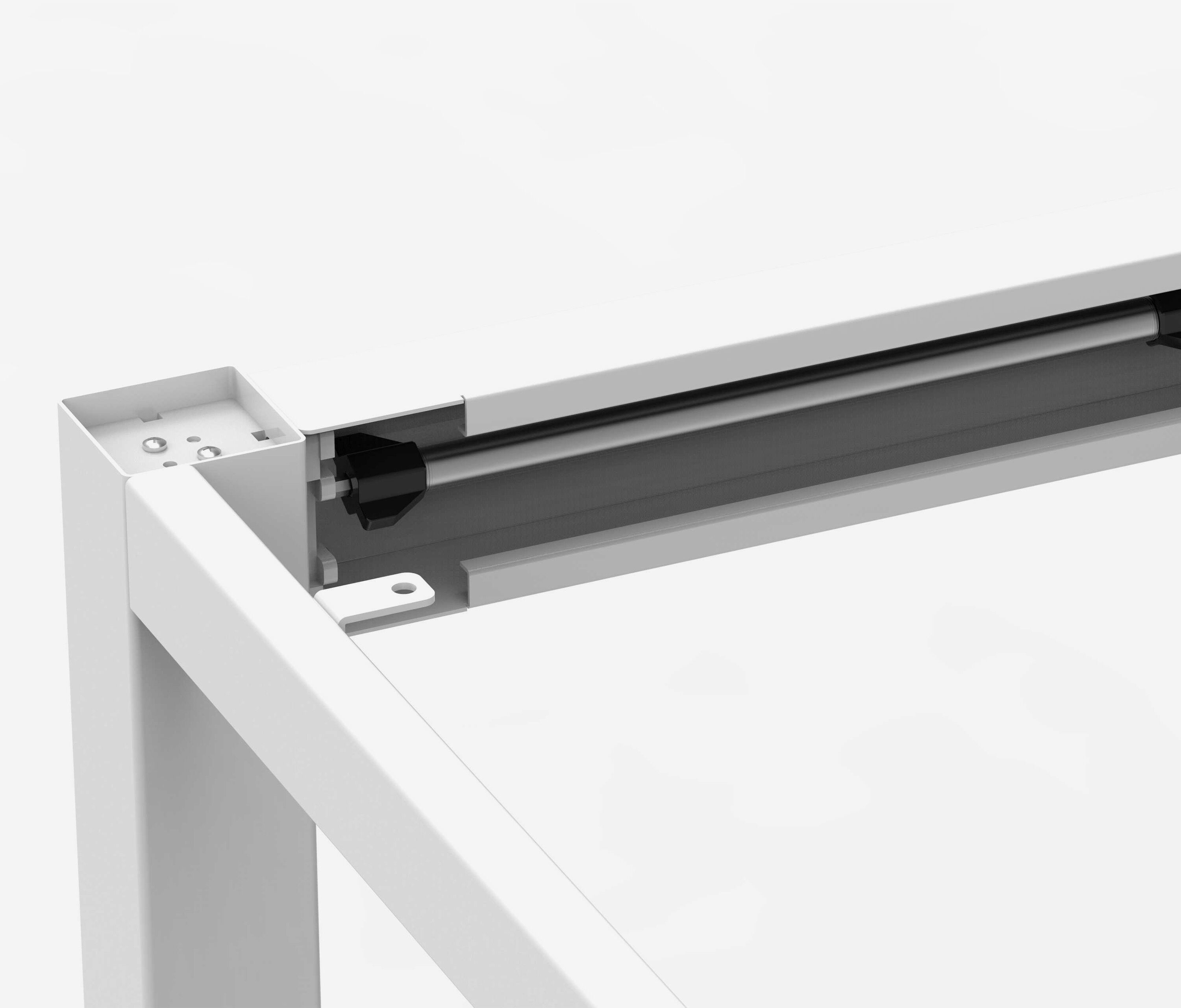 PRIMUS 4-poot bureau Wit Beuken 1600 x 1000 x 25 mm