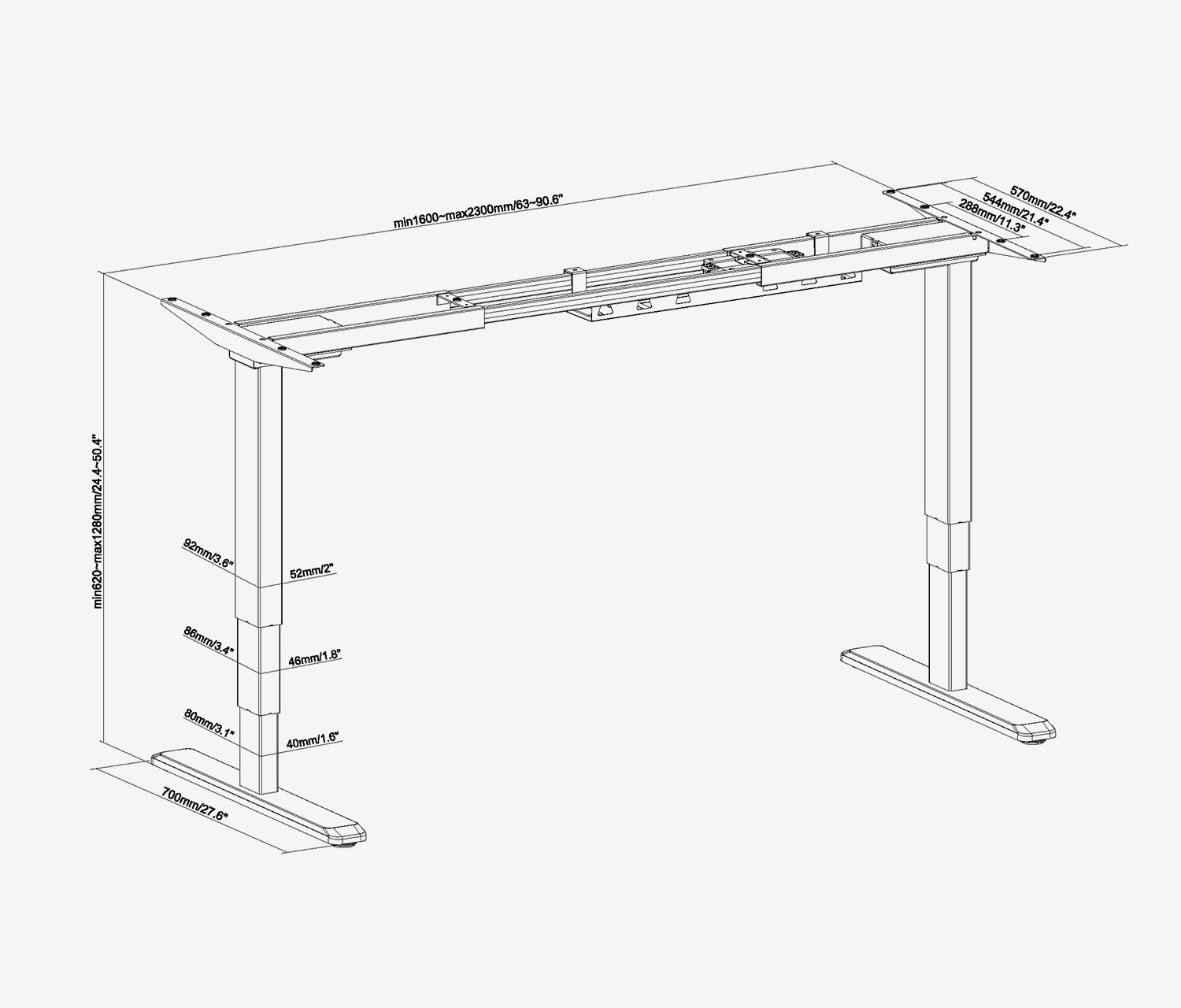 PRIMUS tafelframe XL