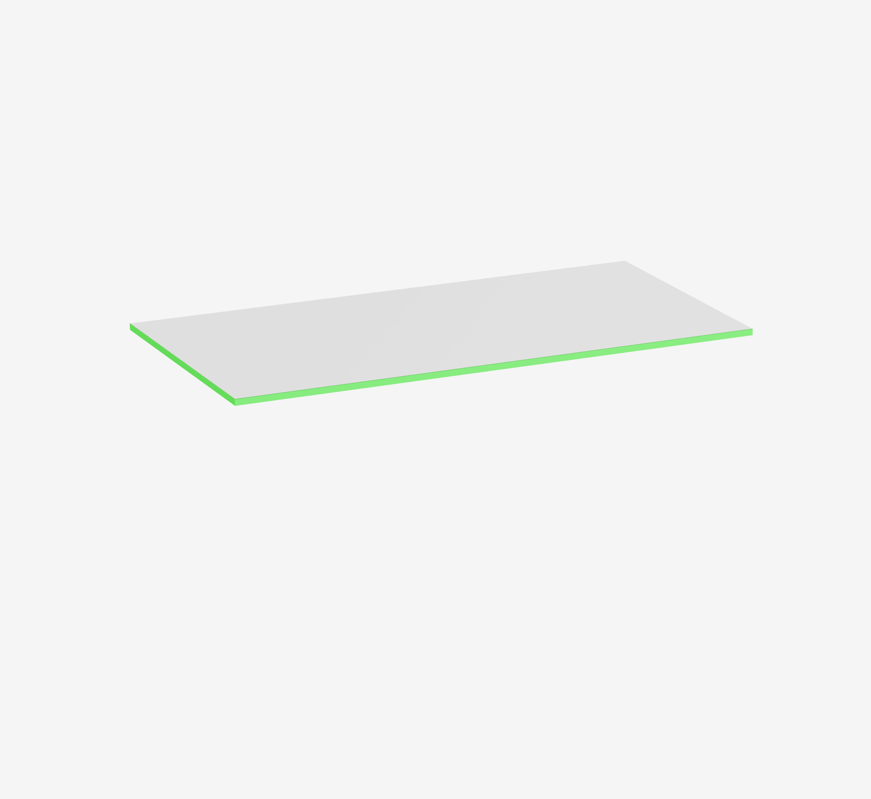 Gaming Tafelblad Wit Rechthoek Topwit Acid Green 1600 x 800 x 19 mm